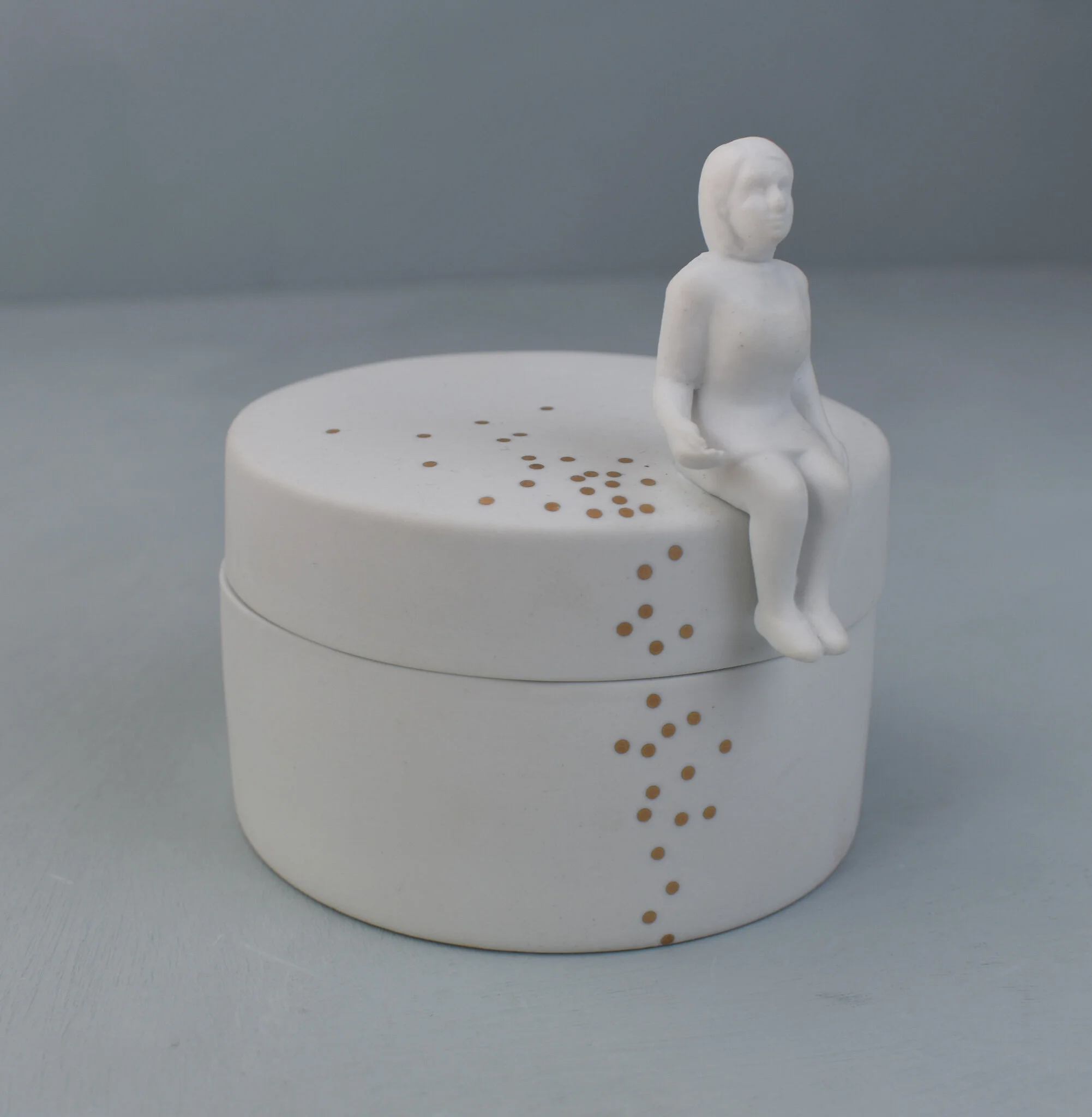 'Confetti' porcelain lidded jar