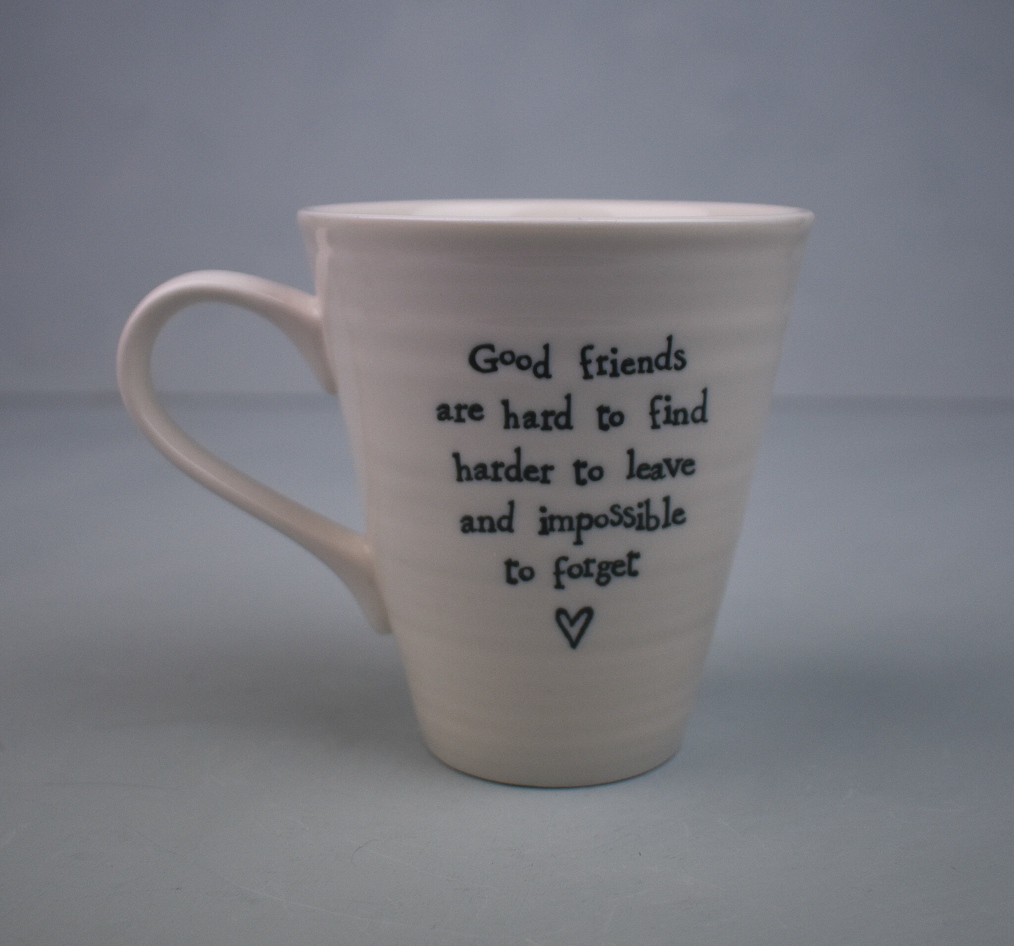 'Good friends are hard to find' mug by East of India