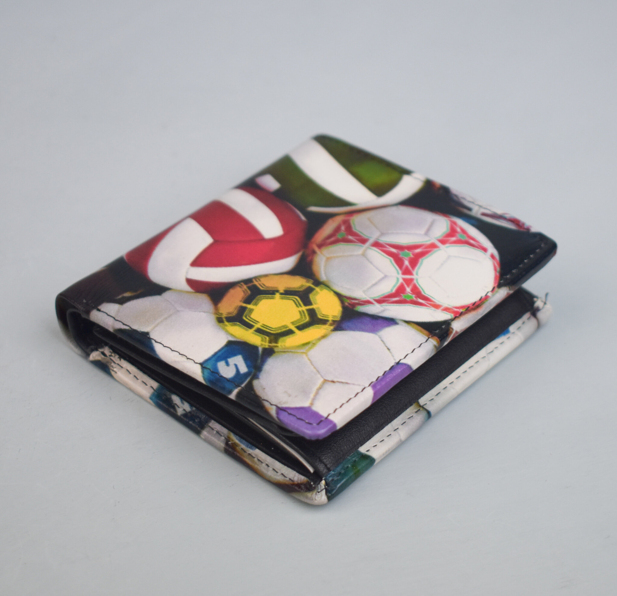Retro Football leather wallet, by Golunski