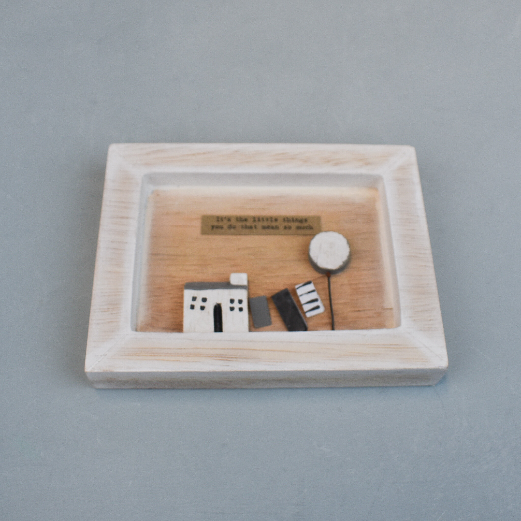 'It's the little things you do that mean so much' wooden plaque, by East of India