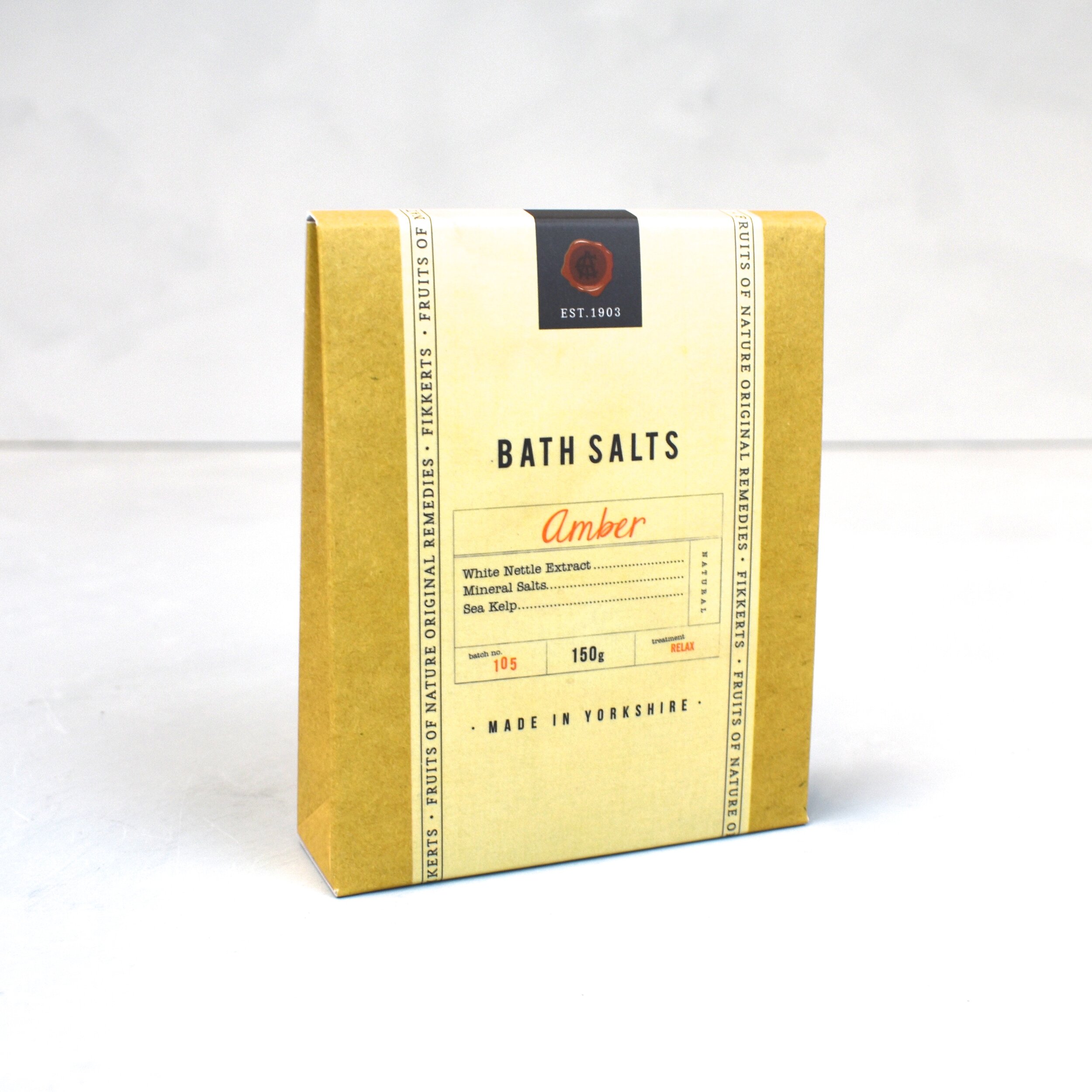 Amber bath salts 150g, by Fikkerts