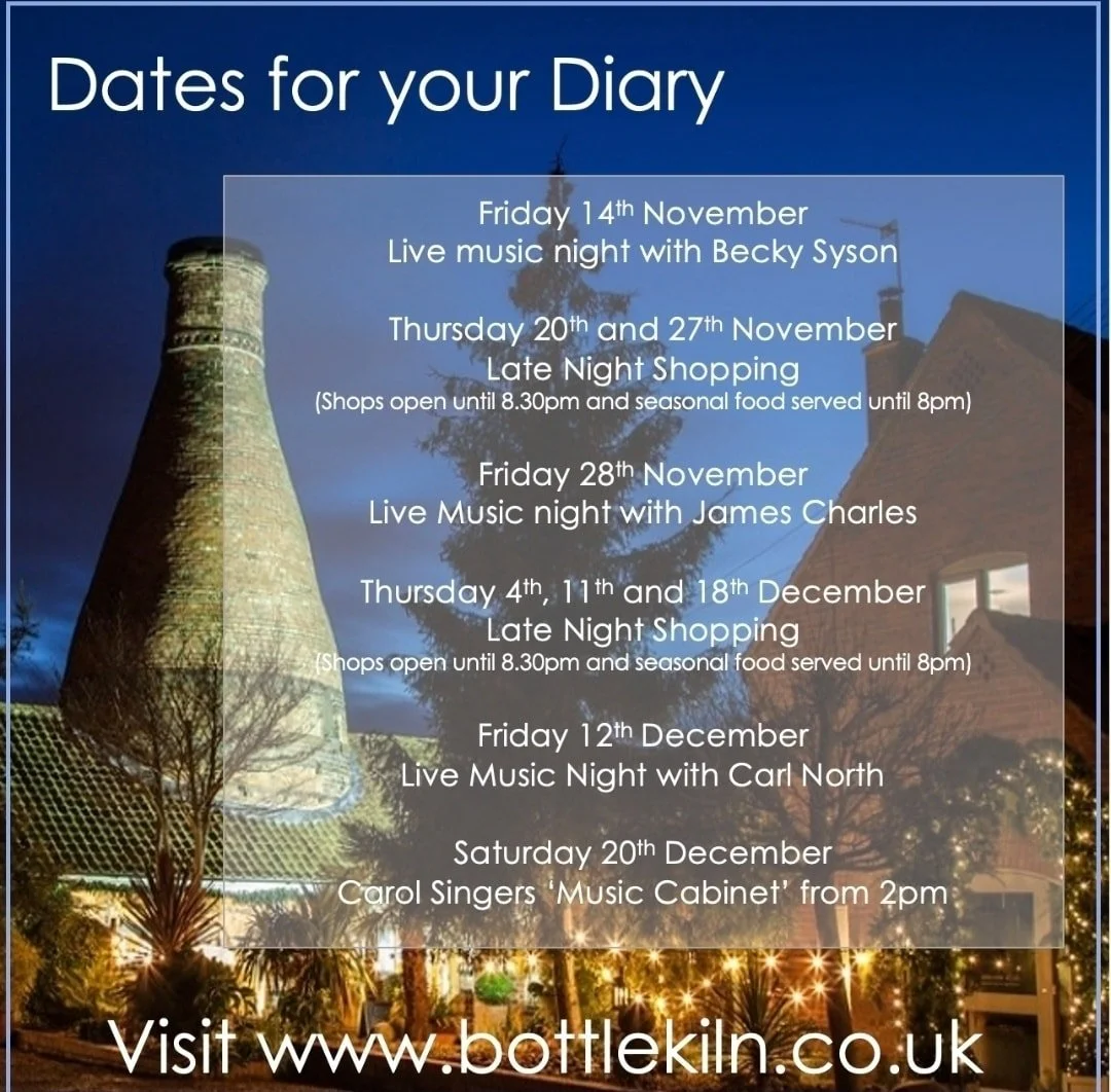 We have 2 late openings this week.
Late night shopping on Thursday.
Live music on Friday.
We hope you can join us.