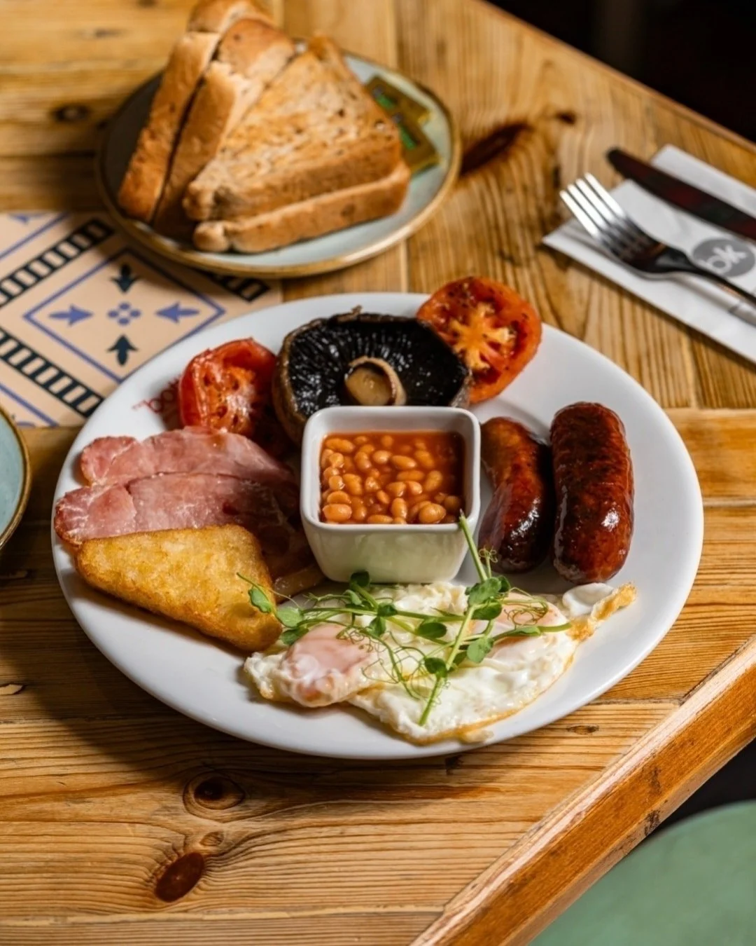 Breakfast anybody? 
Serving until 11.30am and then lunch until 3pm.