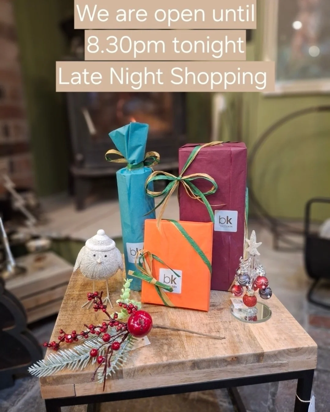 We are open for our late night shopping evening. Our cafe is serving food all the way from 9.30am until 8pm. 🥪