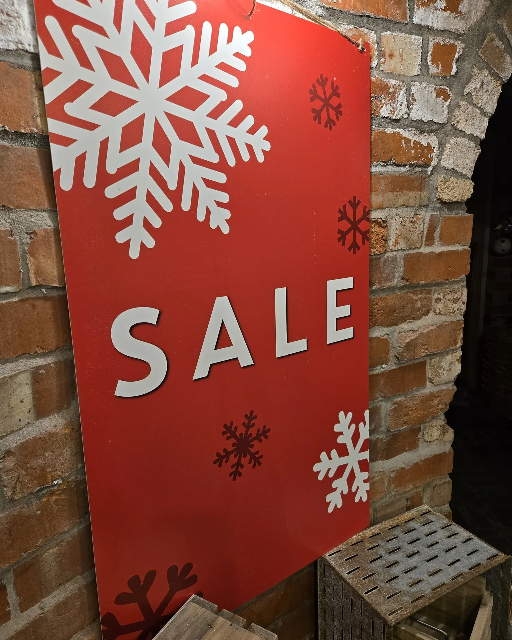 SALE starts this morning. 
We hope you had a lovely Christmas. It will be nice to open the doors again and see you all.