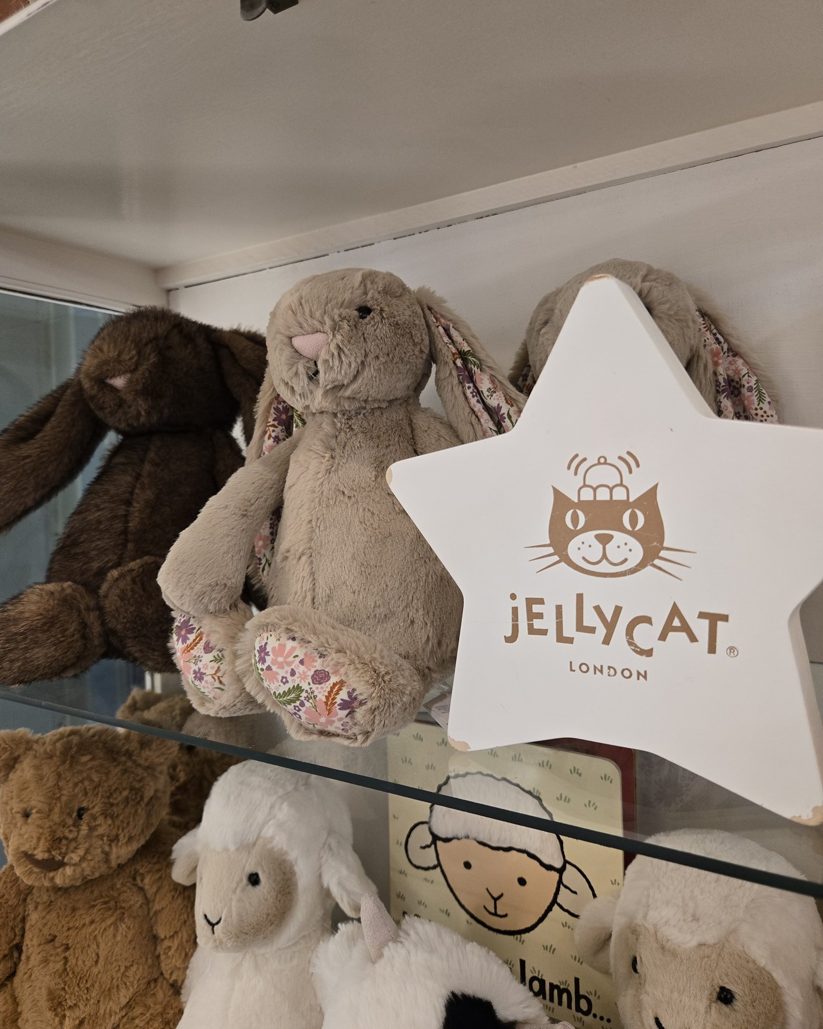 A few more jellycat arrivals, proudly on display in our gift shop. 🐰