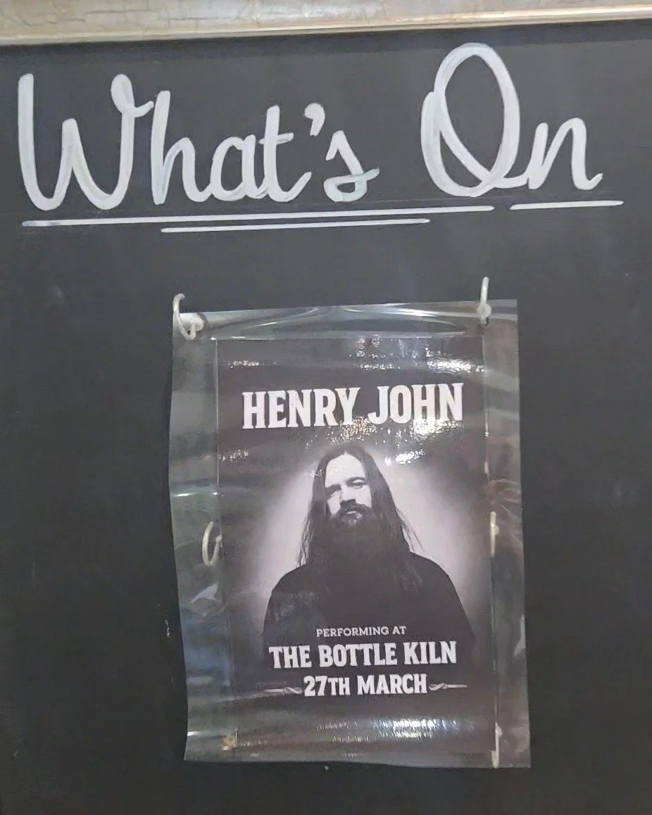 Live Music on Friday night at The Bottle Kiln. We have the very talented Henry John performing acoustic rock music.
Book your table now. 🎶