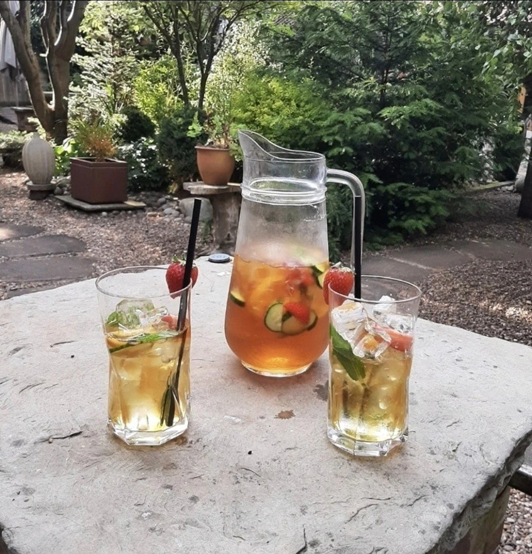 Fancy a Pimm's? This weekend....
- A jug of Pimm's and Lemonade &pound;10
- 2 cocktails for &pound;12.
Soak up the sun and enjoy