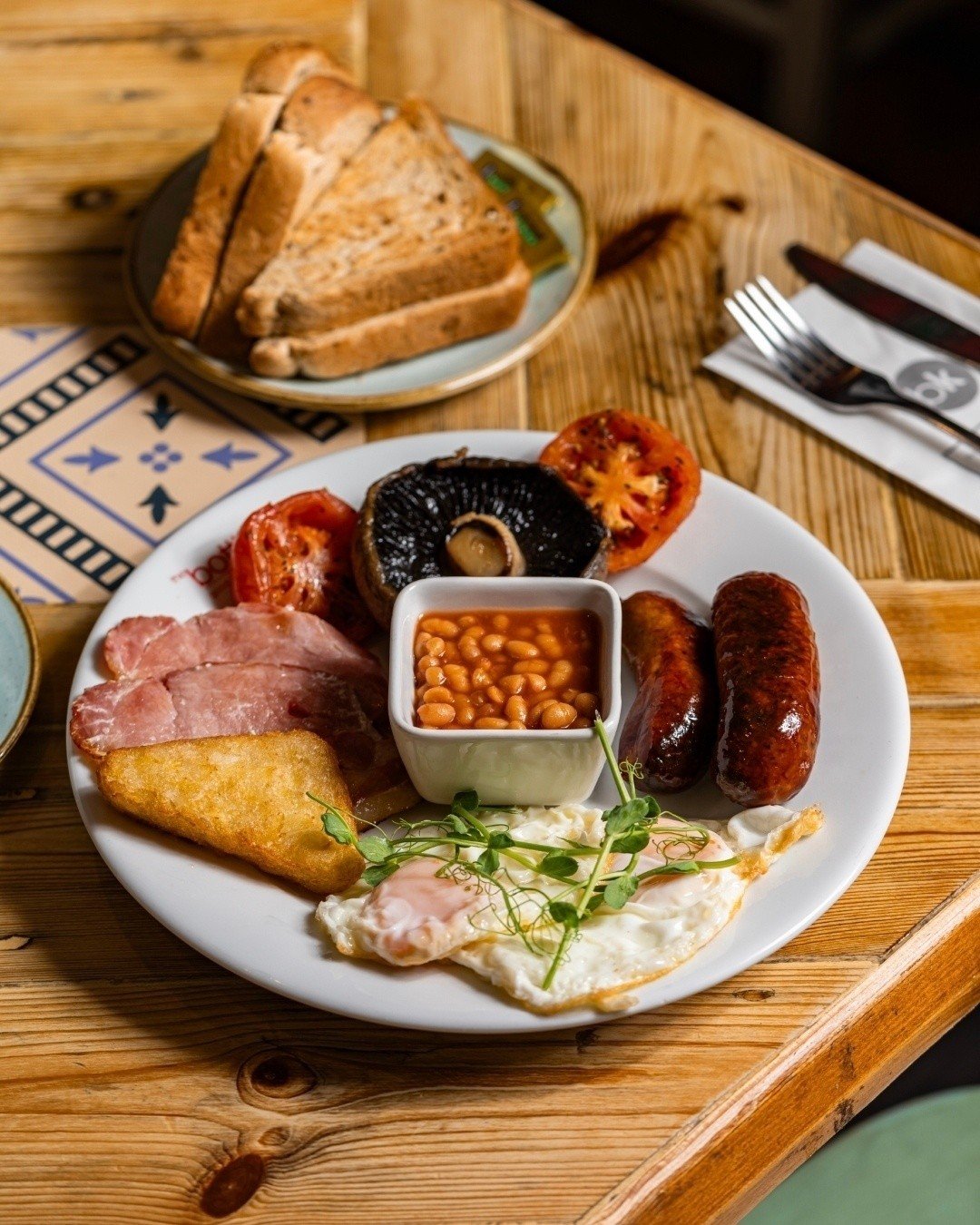 Fancy breakfast? Serving until 11.30am everyday. Lunch then served until 3pm.