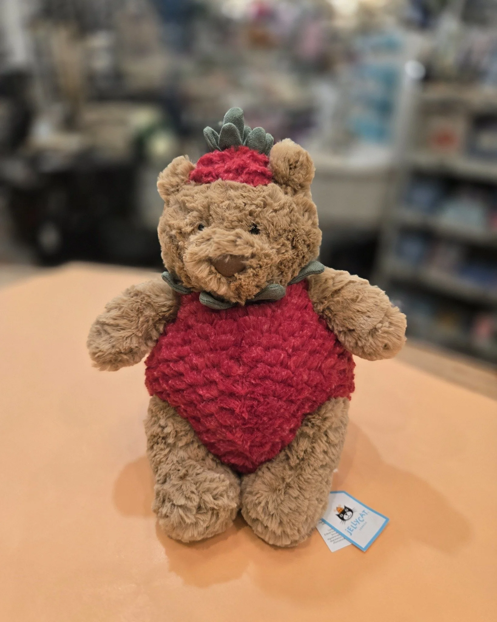 Jellycat Strawberry Bartholemew Bear. 
He is so cute 😍