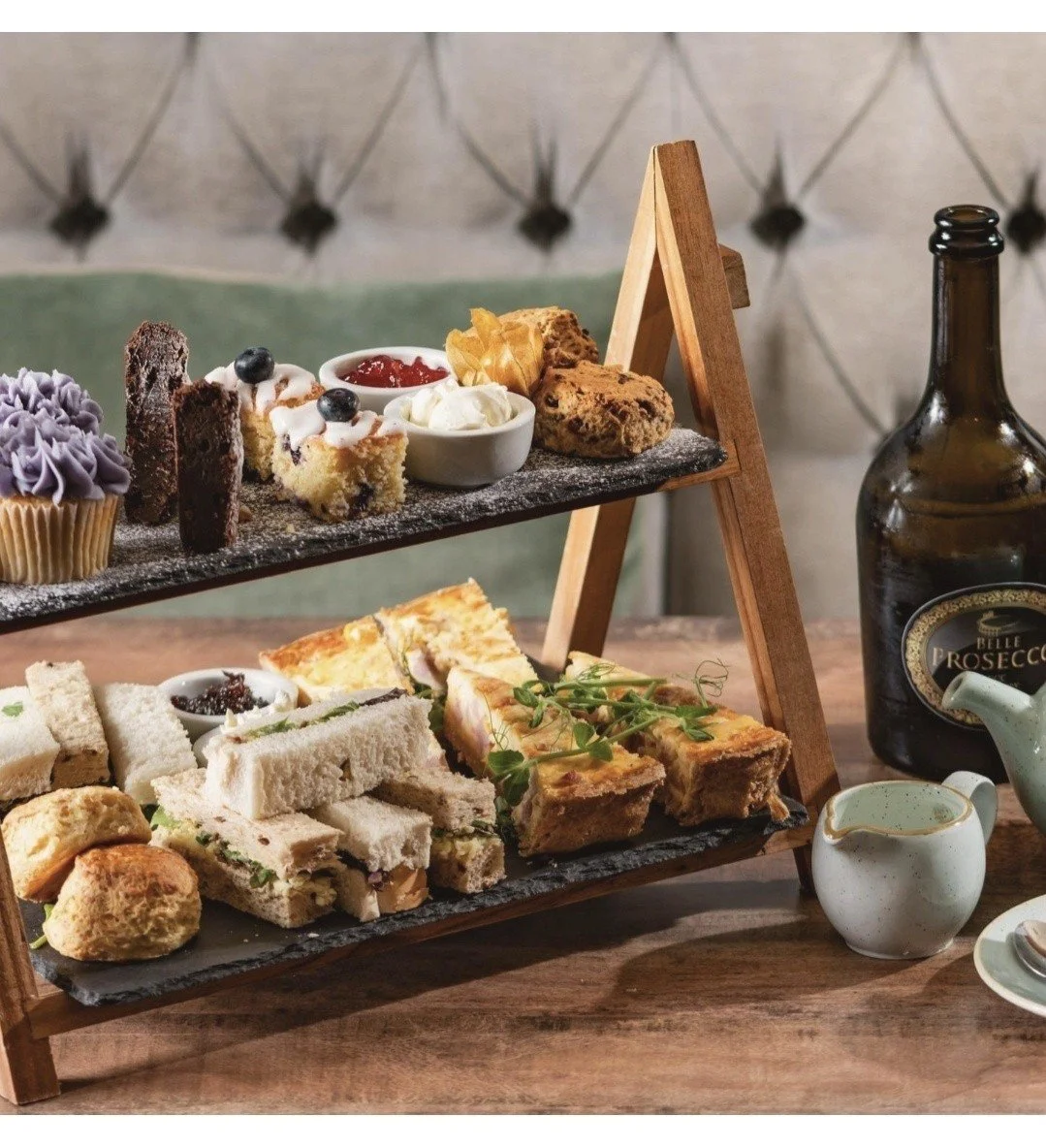 Afternoon Tea at The Bottle Kiln. 
Available Sunday to Friday after 2pm. 
Book now.