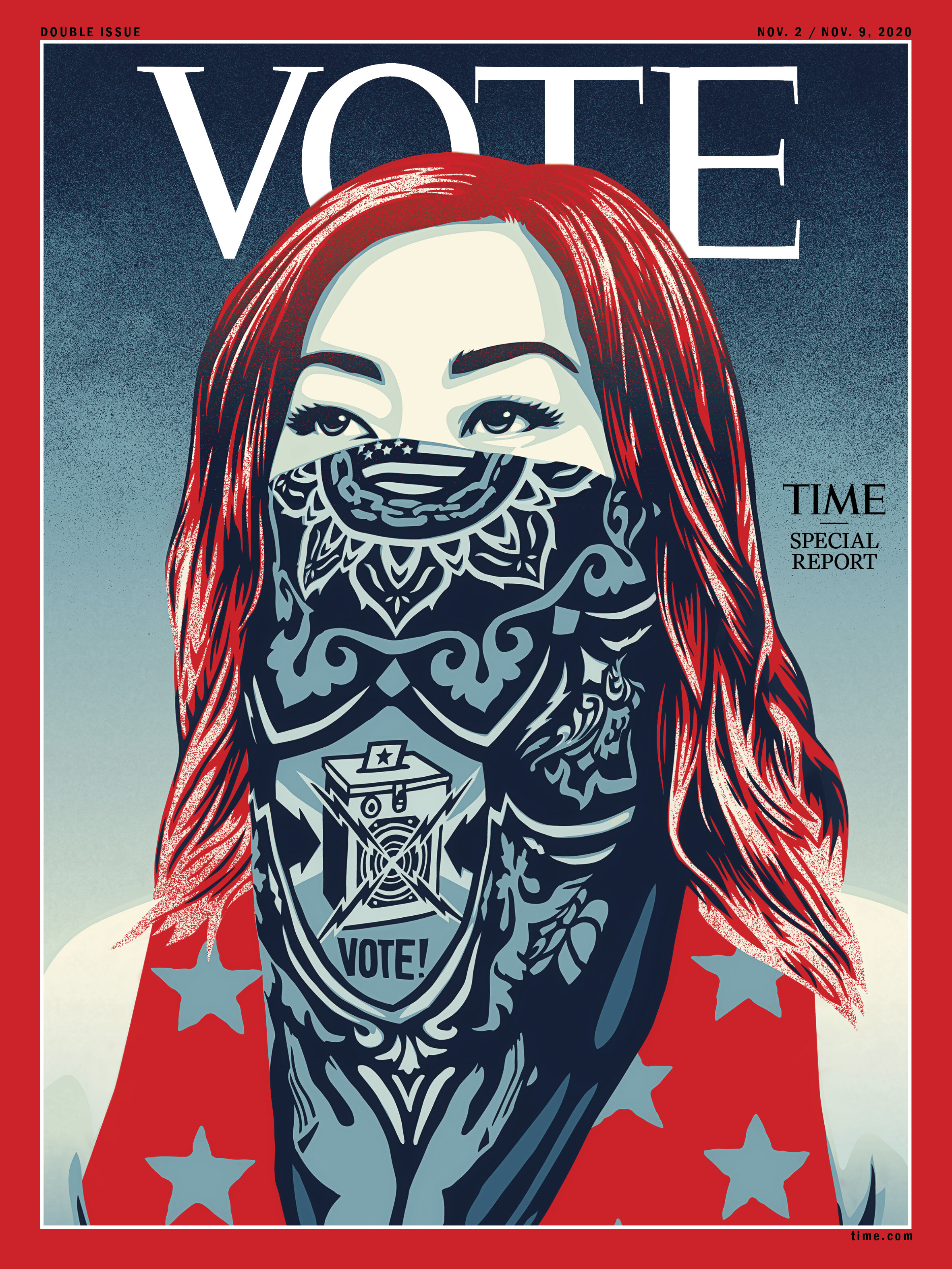  Illustration by Shepard Fairey for TIME 