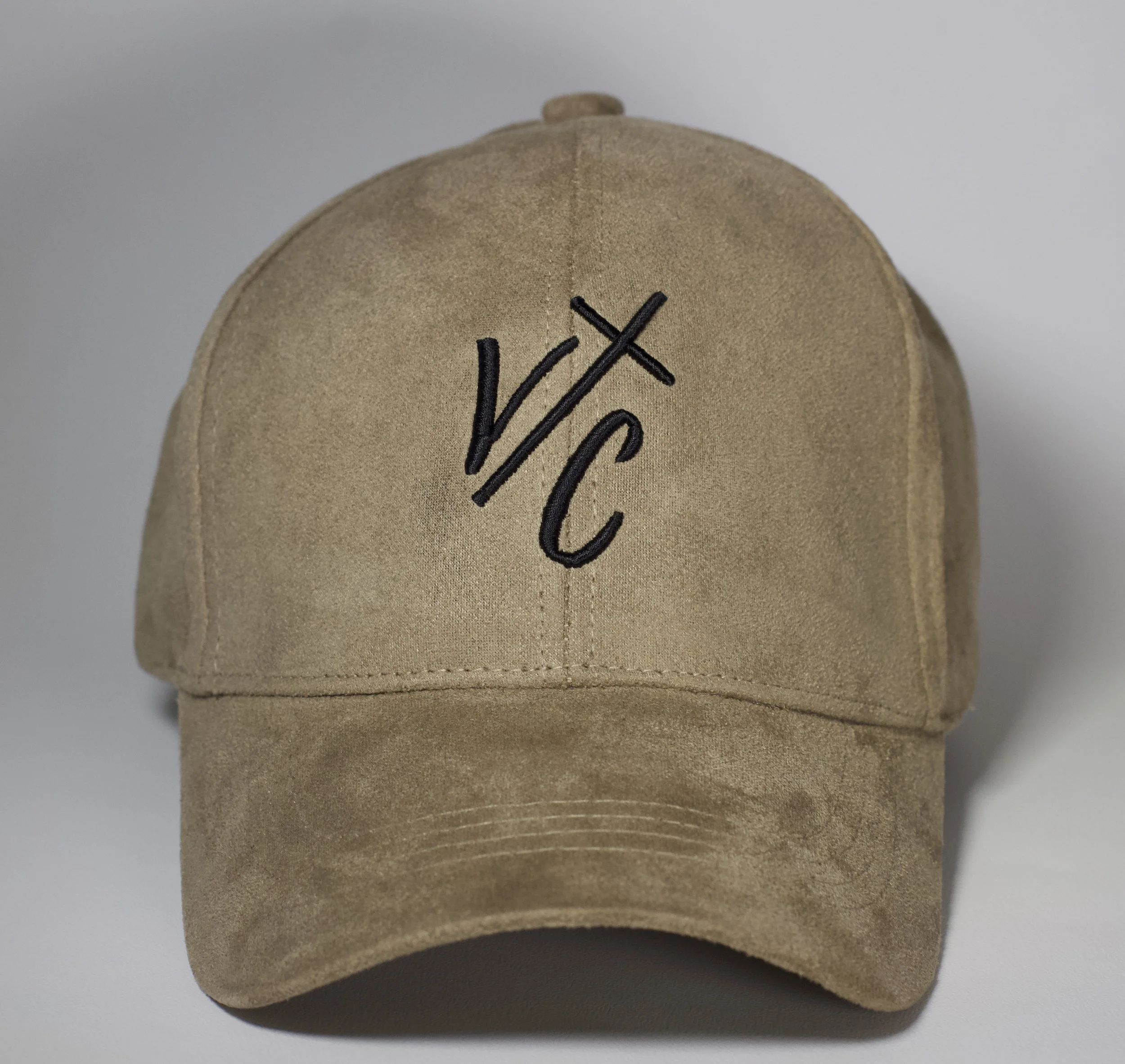 Logo Suede Cap — Sand