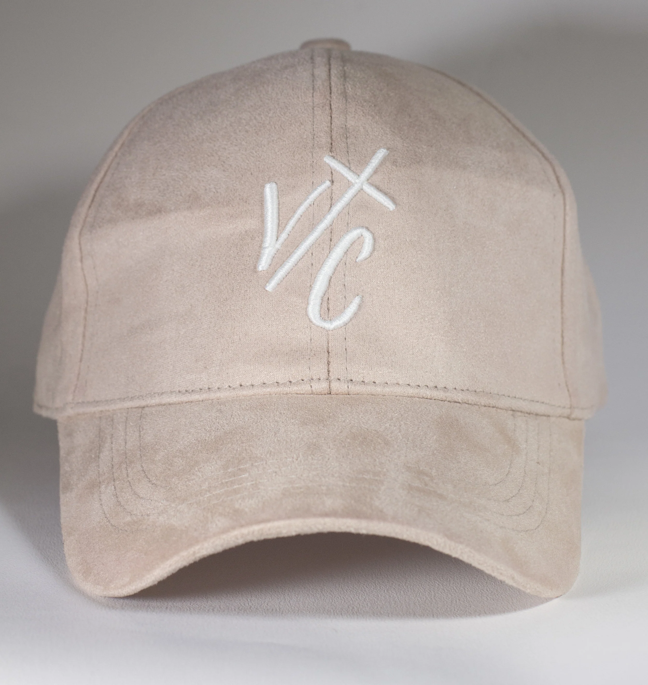 Logo Suede Cap — Pretty Pink