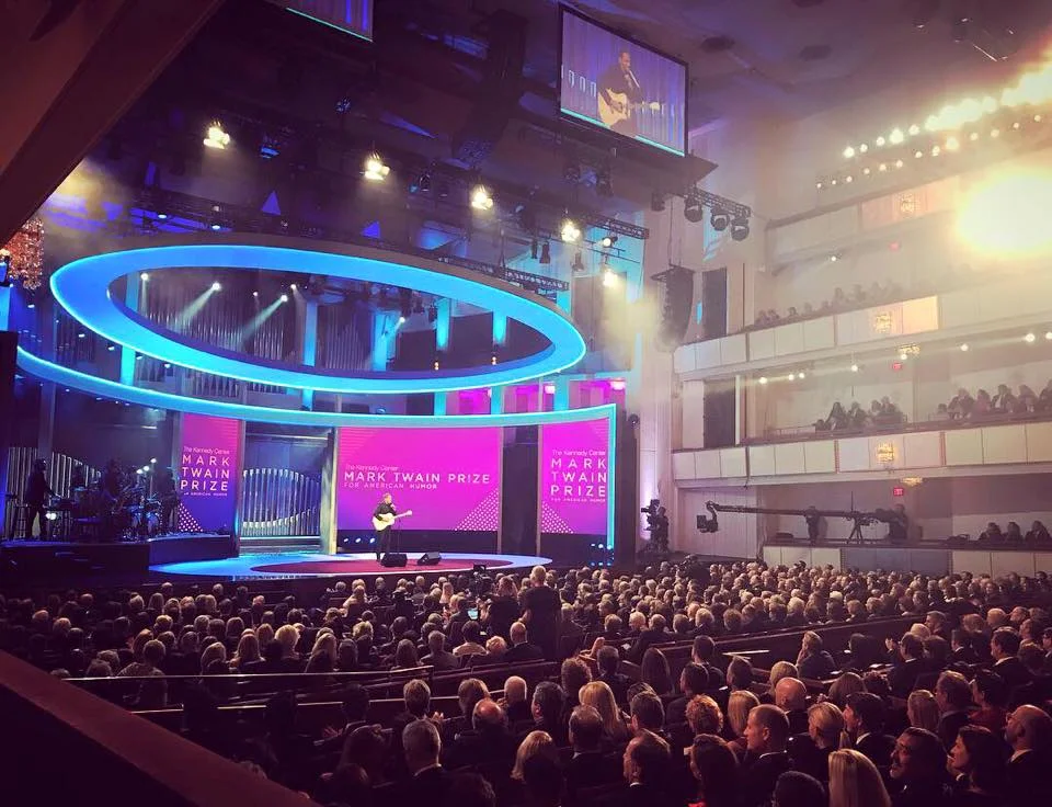 Jack Johnson on stage performing "Better Together."