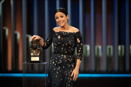 Julia Louis-Dreyfus receiving the 21st Annual Mark Twain Prize for American Humor. Credit: The John F. Kennedy Center for the Performing Arts / The New York Times