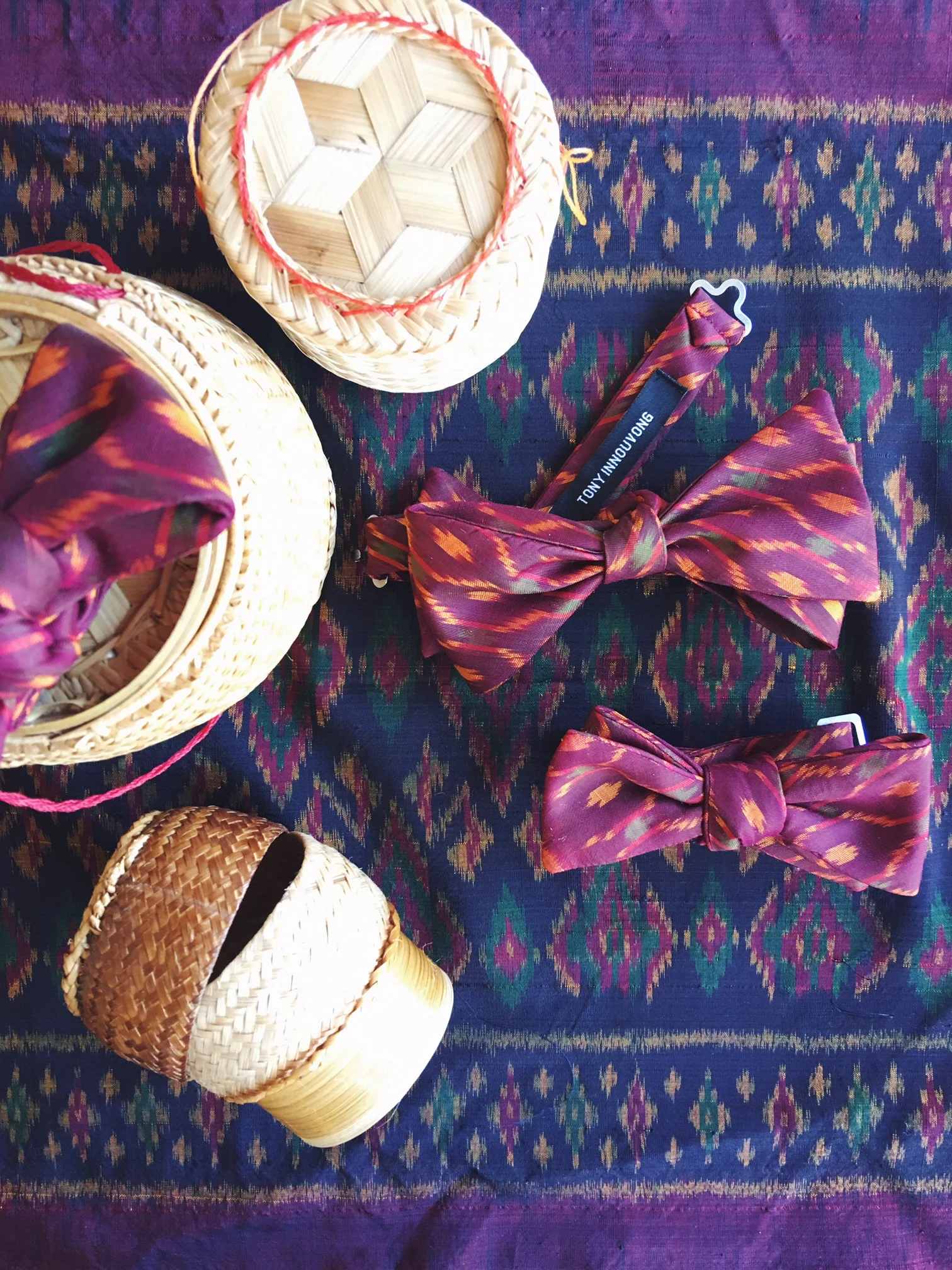 Neckties by Tony Innouvong, Designer