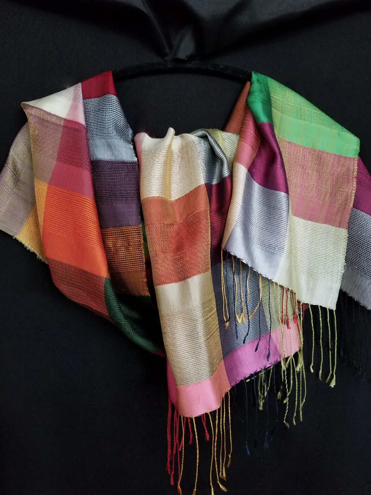 KT8242 Airy Silk Checks