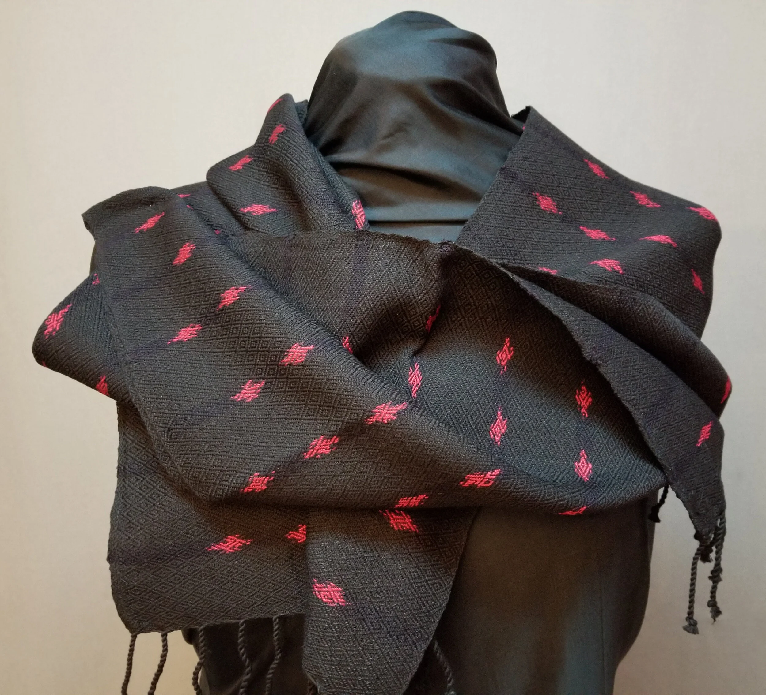 NA370.19 Cotton Twill Ikat Scarf