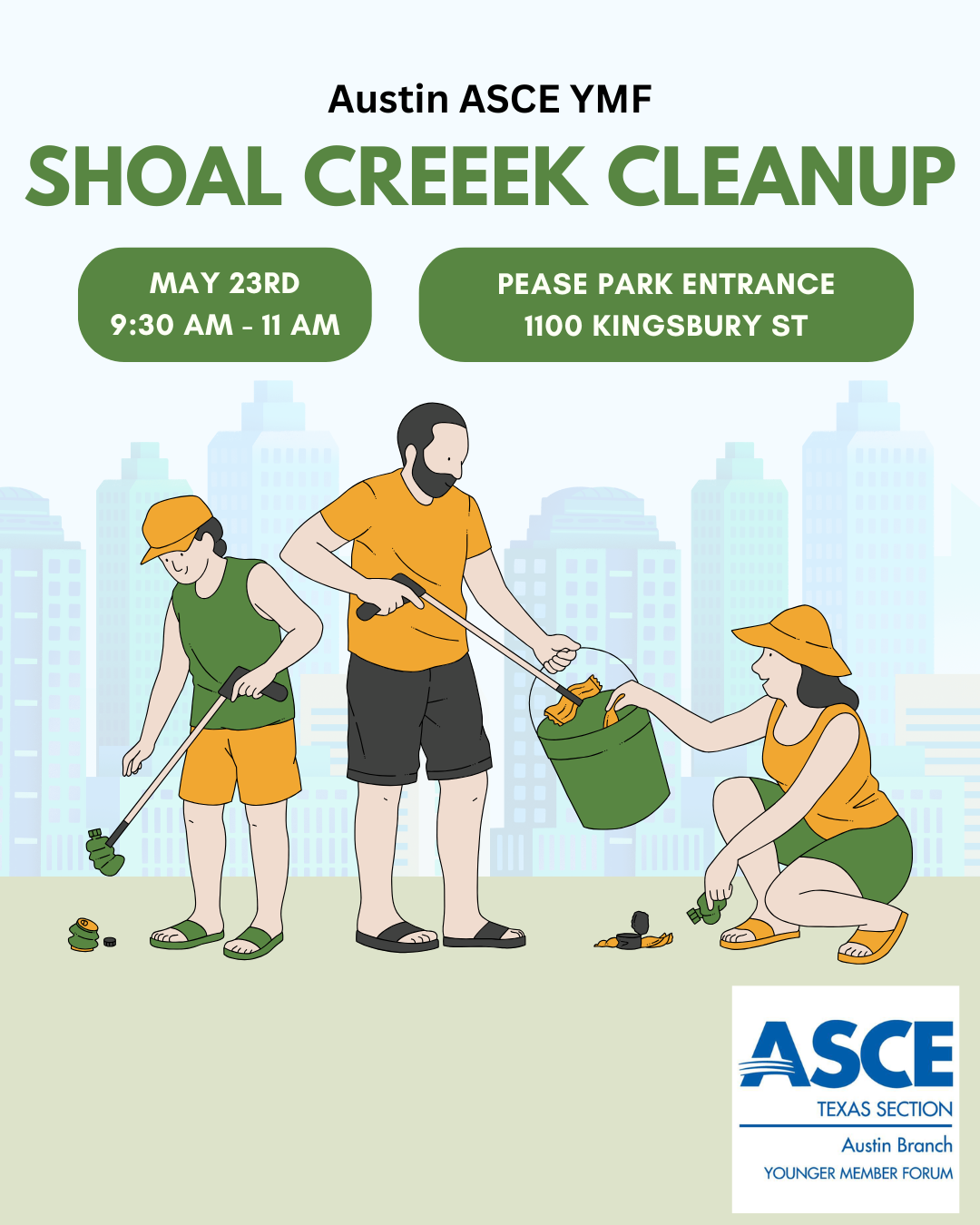 ASCE YMF Shoal Creek Cleanup