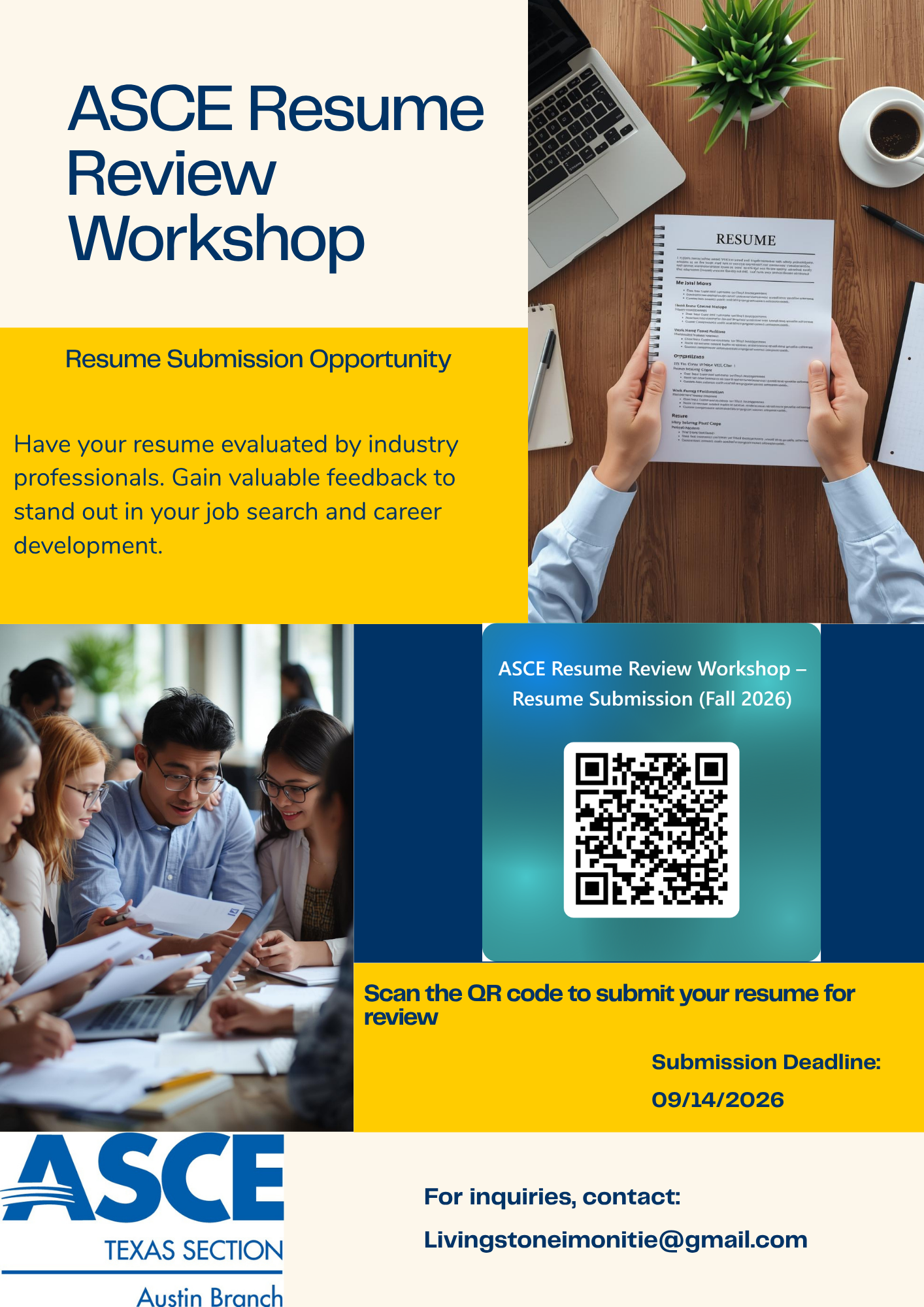 ASCE Resume Review Workshop - Fall 2026