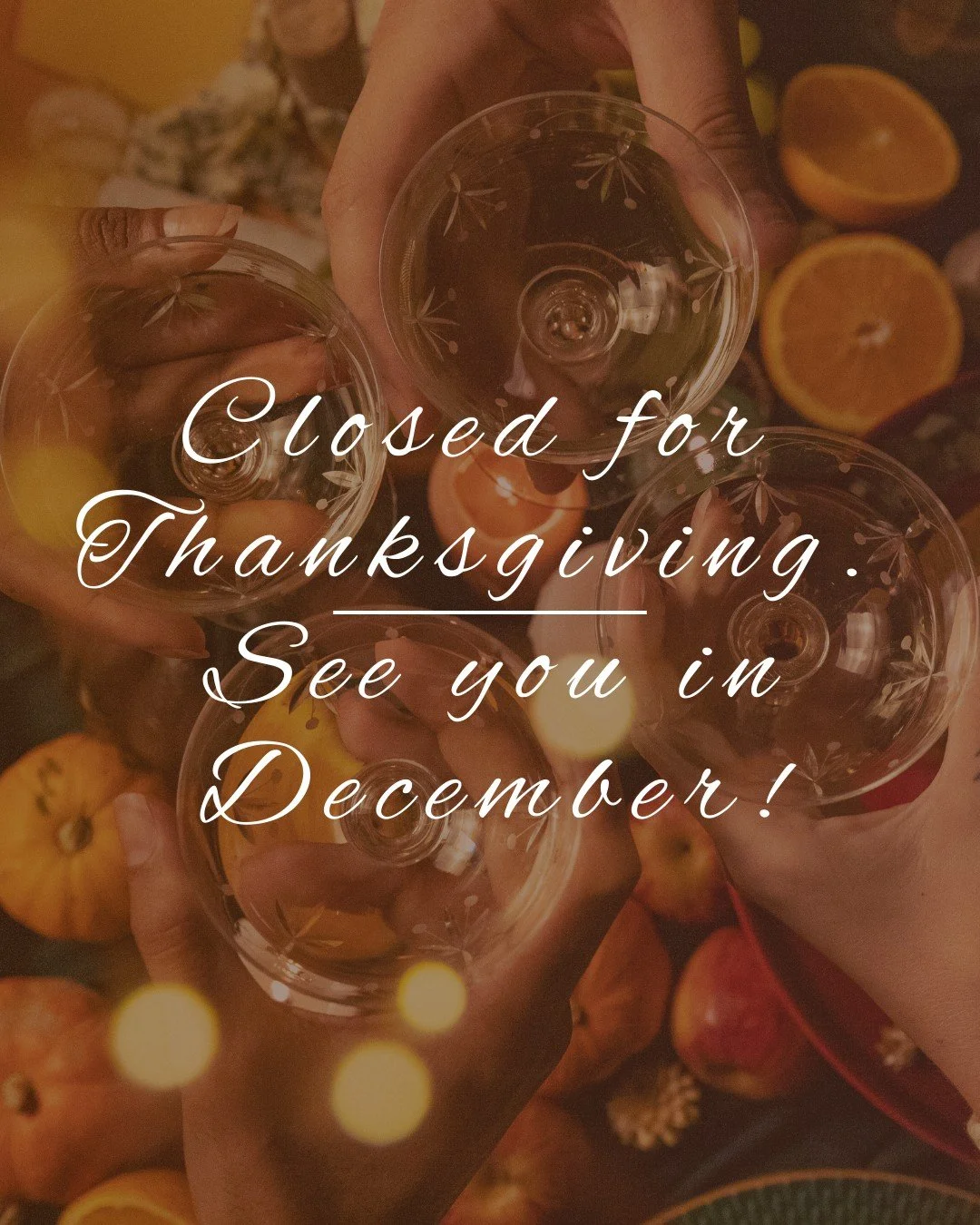 May you have a restful and fruitful Thanksgiving holiday!