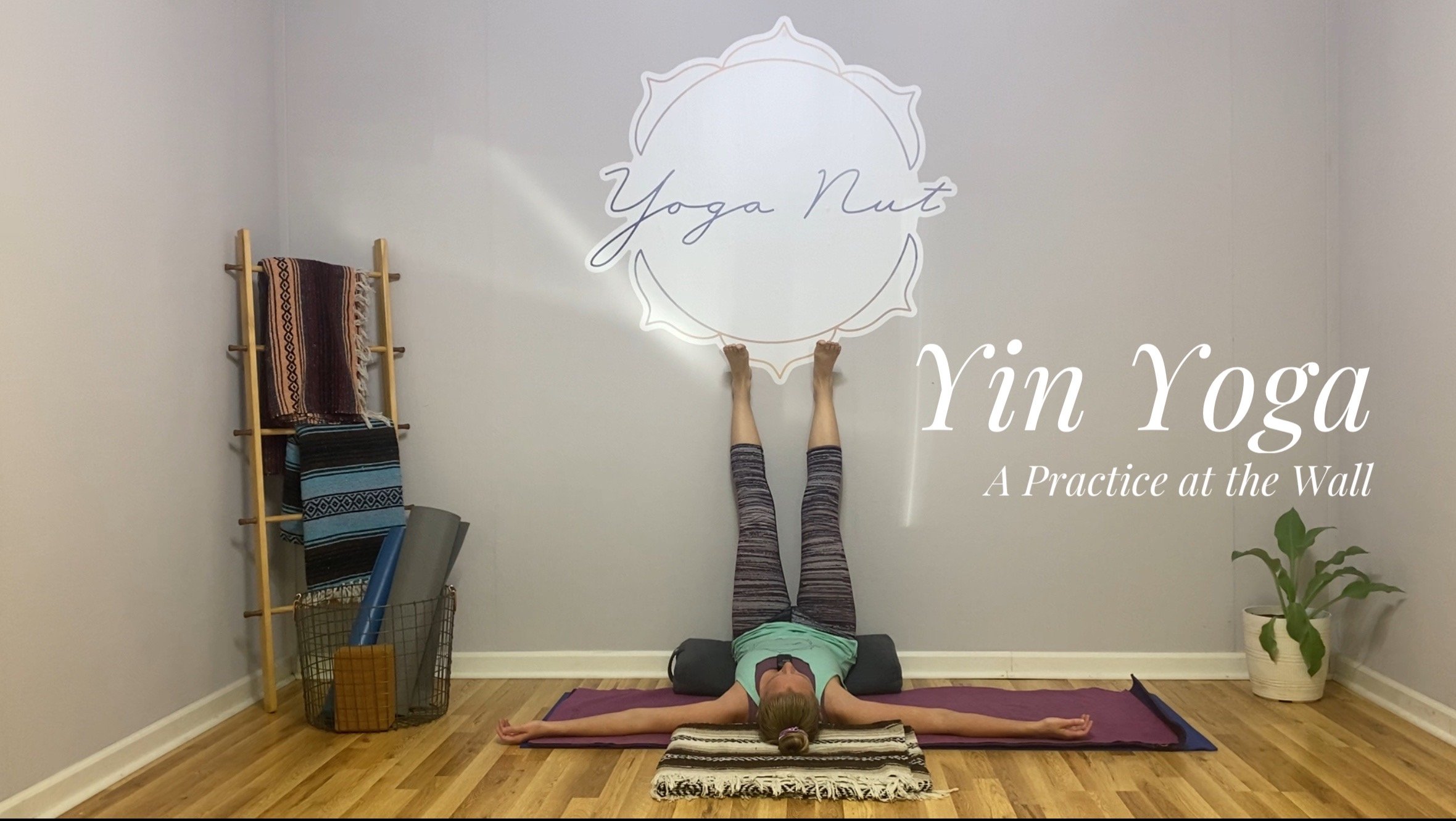 Yin Yoga - A Practice at the Wall: 26mins