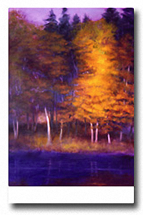 HARMONY IN ORANGE AND PURPLE Image: 36 x 26, Paper: 39 x 26