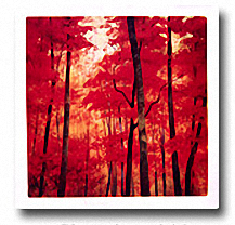 VERMILION WOOD Image: 24 x 24, Paper: 27.5 x 27.5