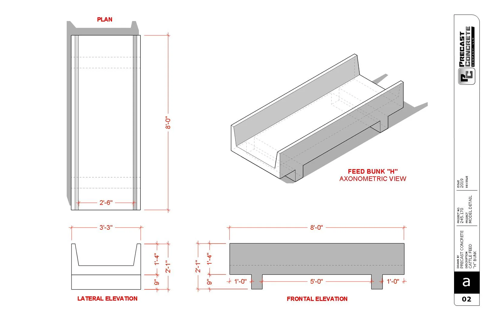 Cattle Feed Bunks — Precast Concrete Company