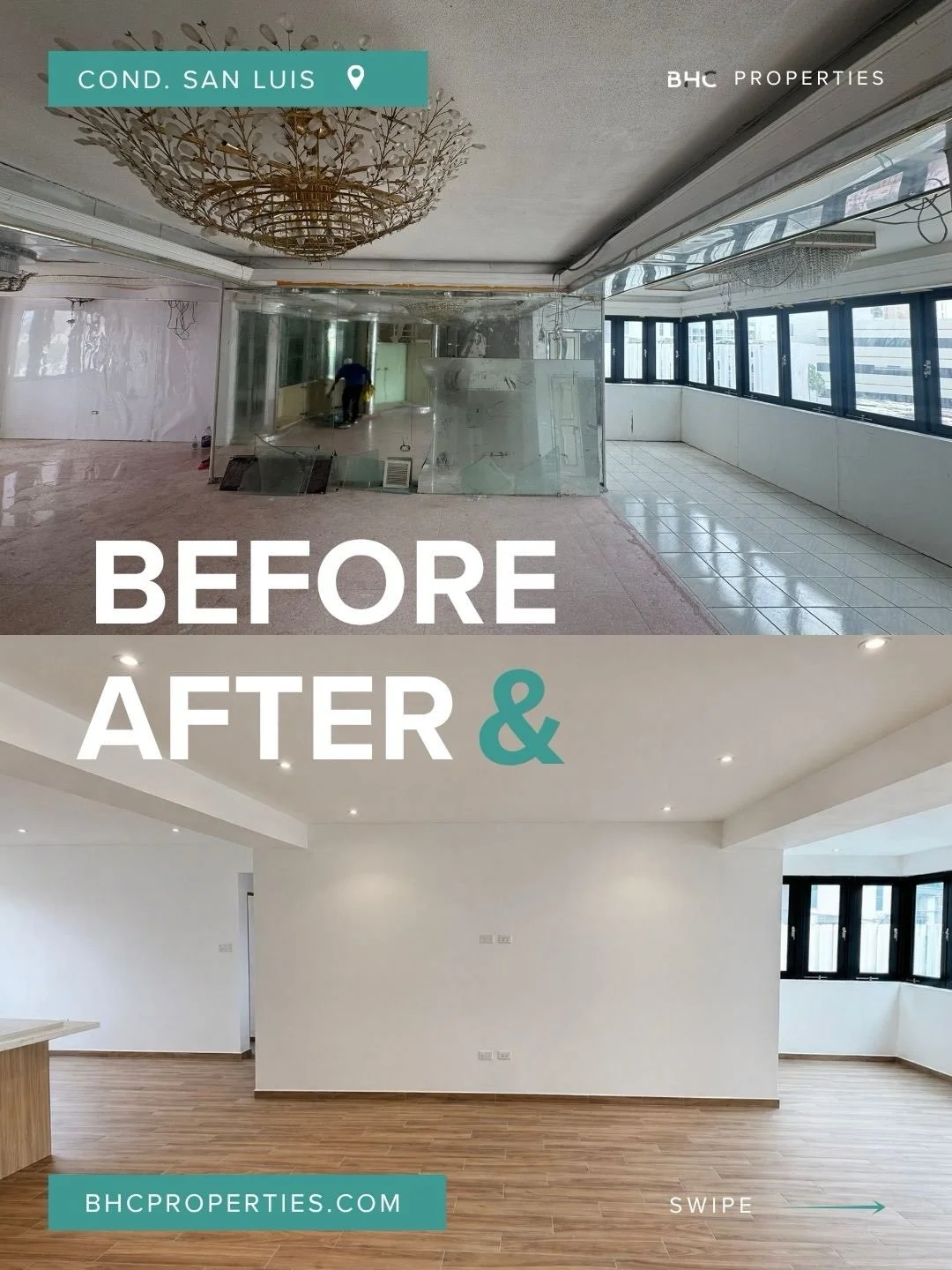 Esto es lo que pasa cuando BHC entra a un proyecto. 🔨✨

Cond San Luis pas&oacute; de ser un espacio sin vida a convertirse en una propiedad completamente transformada &mdash; con dise&ntilde;o moderno, acabados de calidad y lista para el que sabe re
