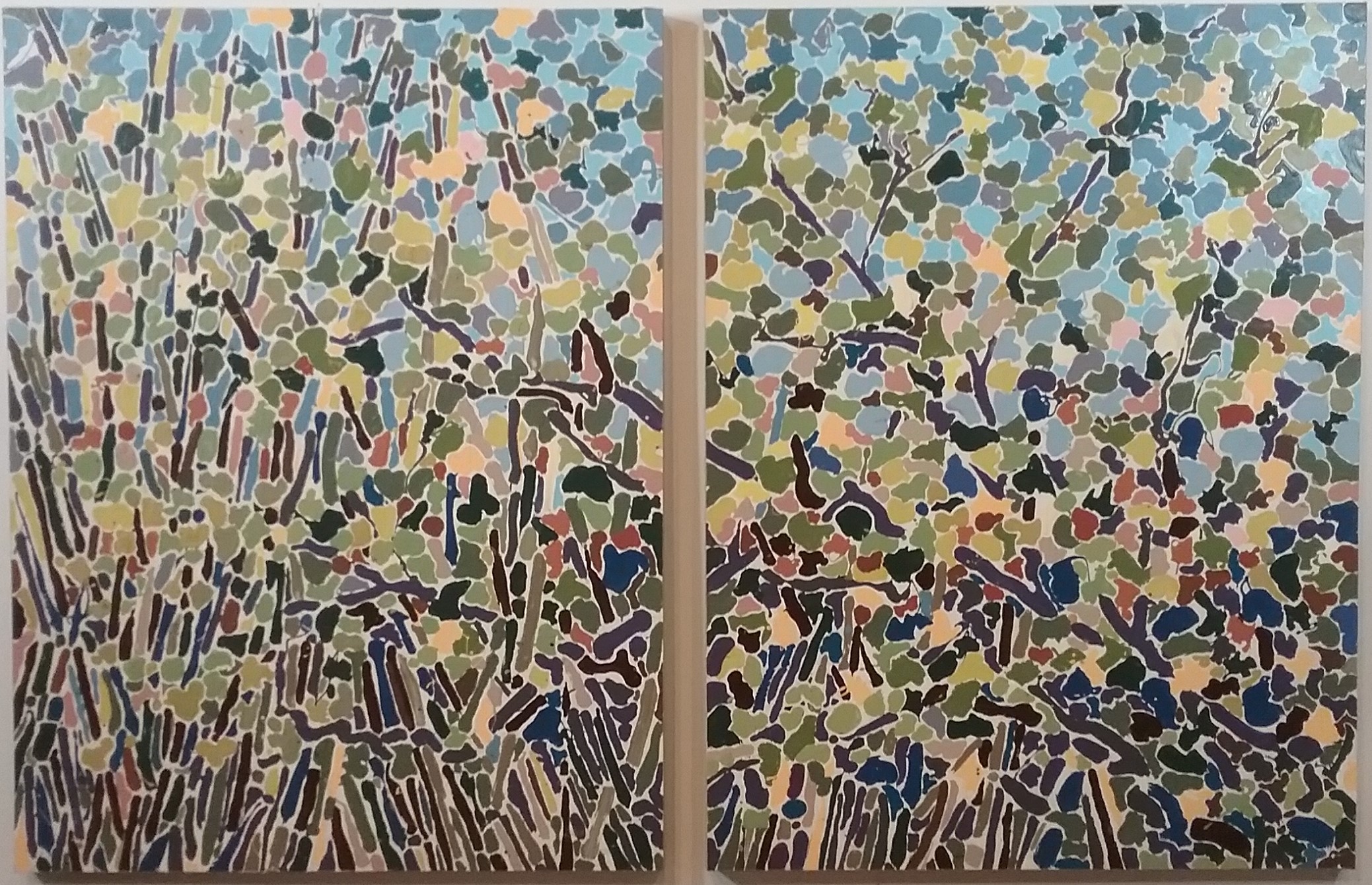 1. Diptych with Bamboo.