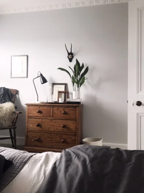 The spare room is furnished and decorated with Ebay and TK Maxx finds