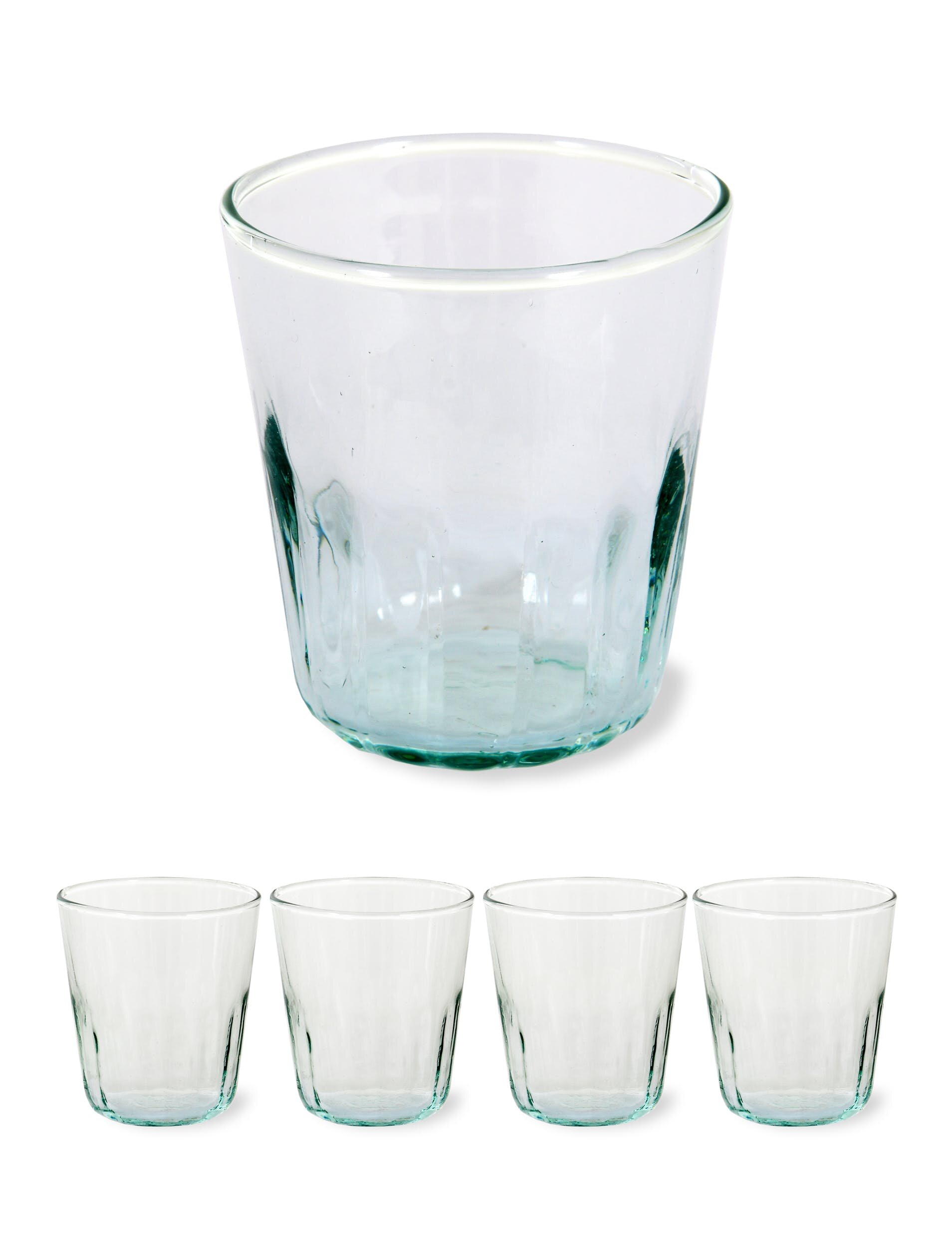 Set Of 4 Recycled Glass Tumblers — Lisa Valentine Home