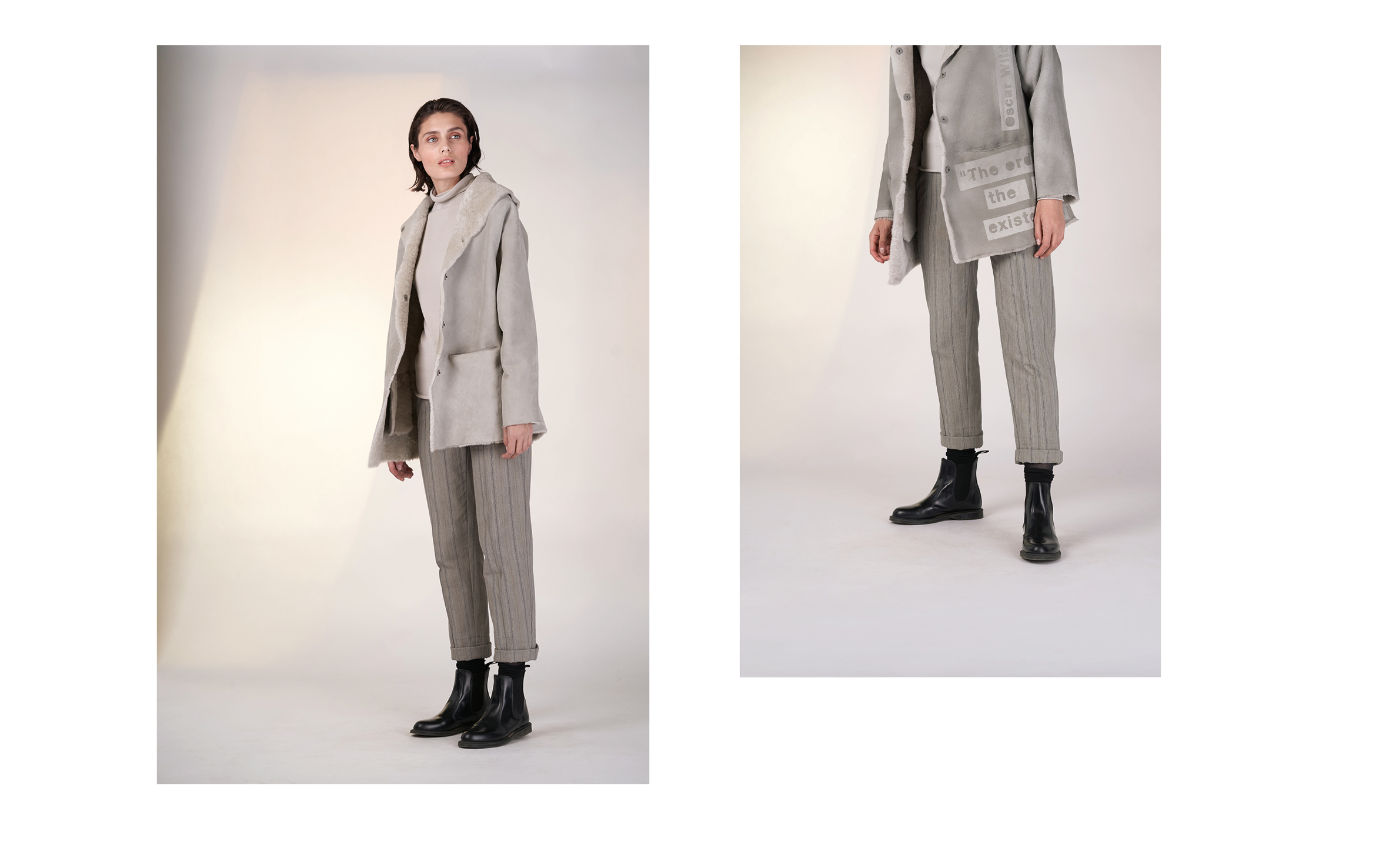 LEFT: jacket EXIL 27906-40 | jumper CITY 27501-40 | pants ULF 27133-43 RIGHT: jacket EXIL 1 27906-40 | jumper CITY 27501-40 | pants ULF 27133-43