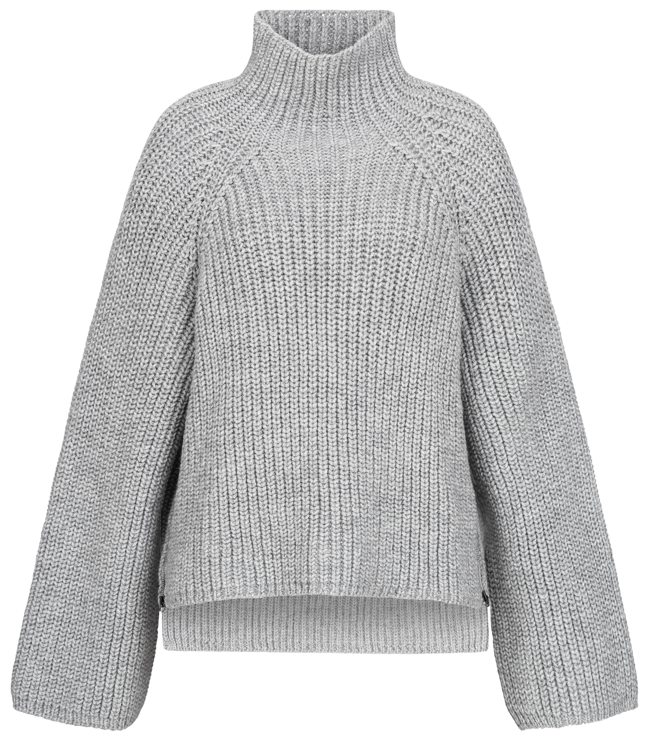 Mode Sweaters Wollen truien Annette Görtz Annette G\u00f6rtz Wollen trui khaki kabel steek zakelijke stijl 