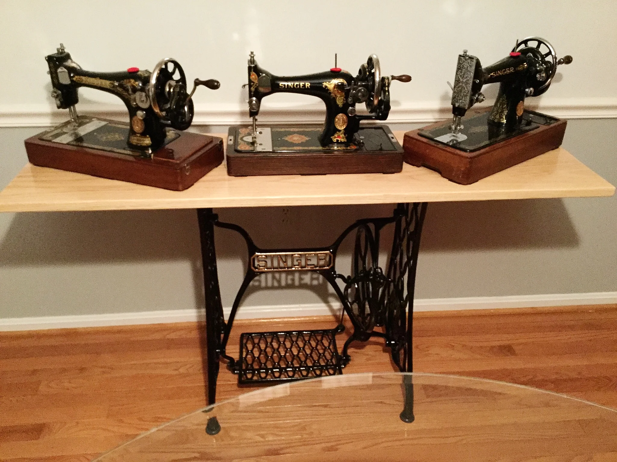 Singer Treadle Sewing Machine Display Table