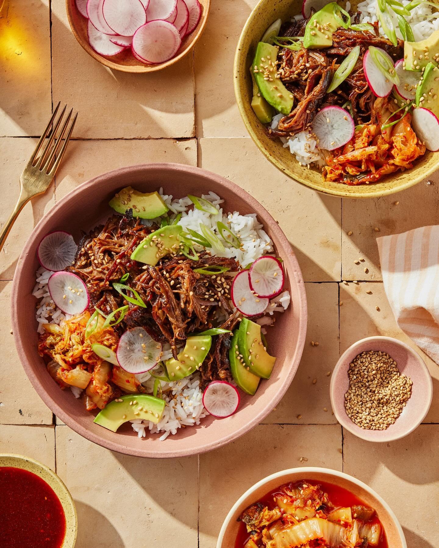 My favorite recipe from the book deserves a spotlight moment - the Gochujang Beef Bowls. 

A spicy paste used in Korean cooking, gochujang is made from red chili peppers and fermented soybeans, providing all the salty, sweet and tangy flavors mixed w