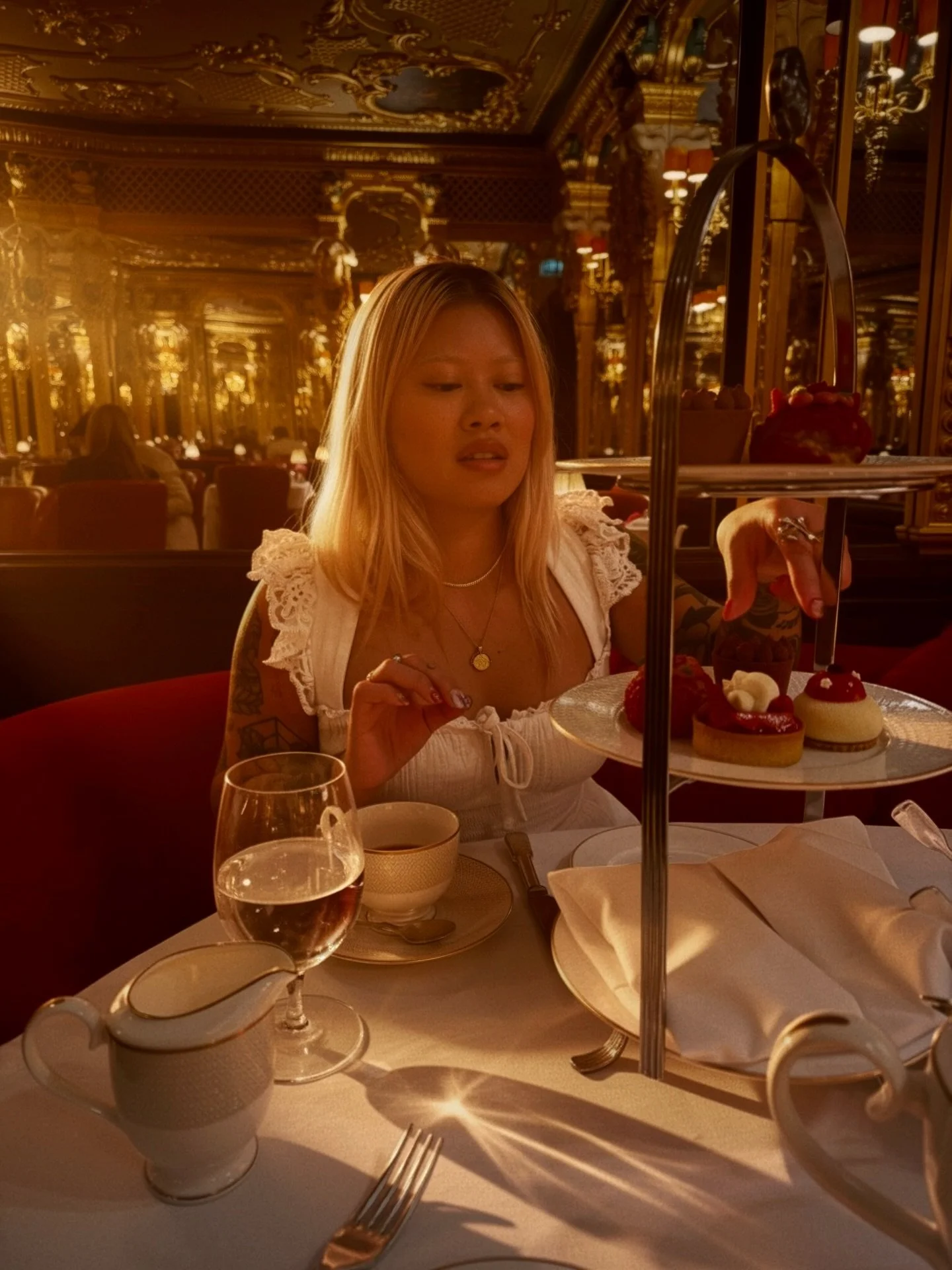 Sipping and spilling some tea is my favourite pastime ☕️ 🍰 at my favourite place @hotelcaferoyal ✨

(Invite)