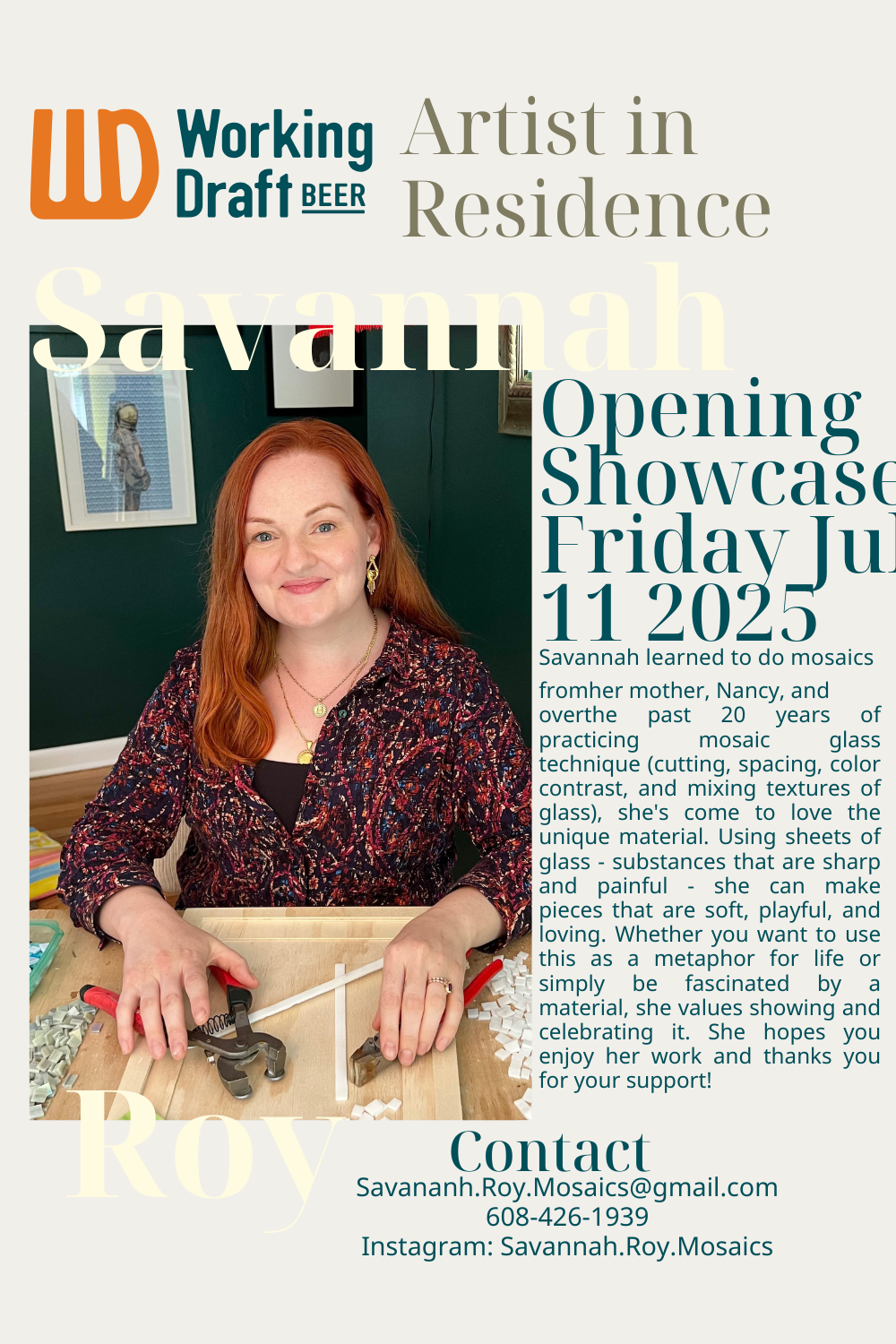 Artist-in-Residence Showcase - Savannah Roy