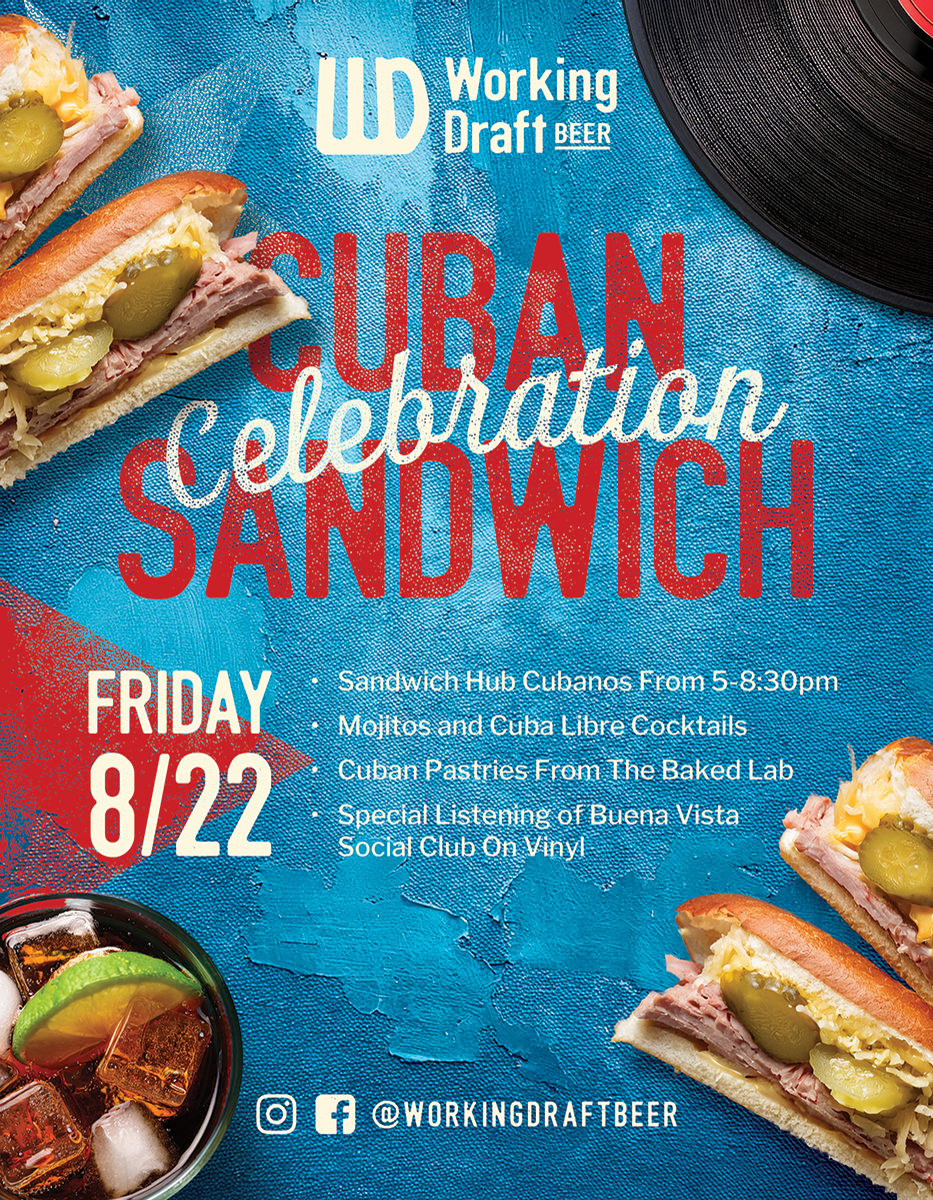 Cubanos Night at Working Draft Beer Co!