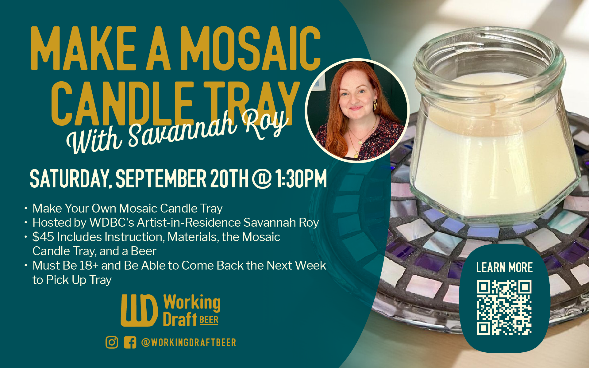 Make a Mosaic Candle Tray w/ Savannah Roy