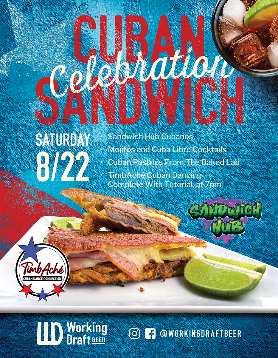 Cuban Sandwich Celebration at Working Draft Beer Co