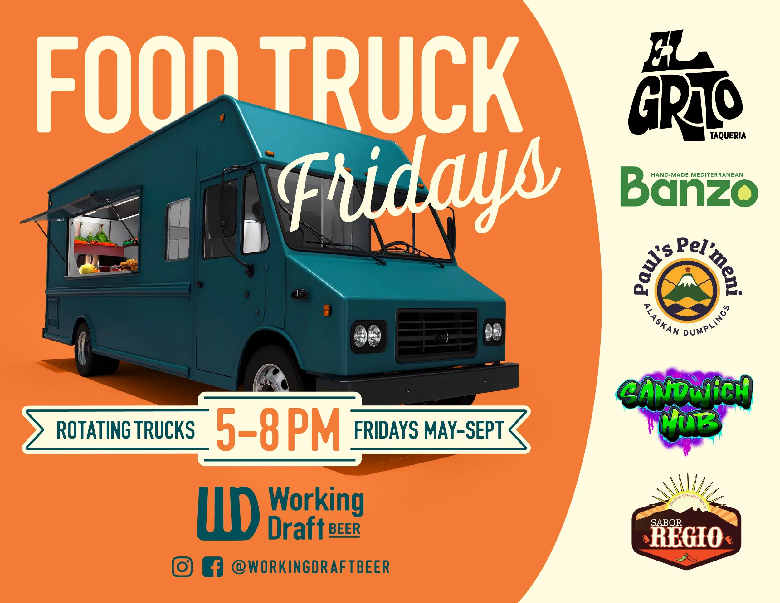 Food Truck Friday every Friday 5 - 8pm