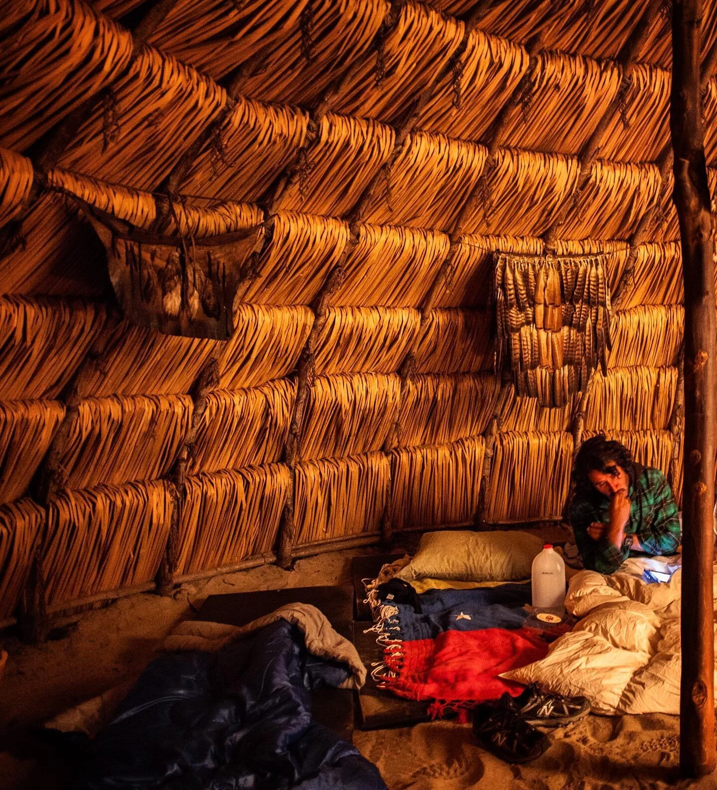 This image was taken 10 years ago, in a Indian reservation in Malibu, a place of rituals and devotion for the natives of the area. I was told that I should turn my camera off, and in exchange we would be allowed to be a part of a Native American ritu