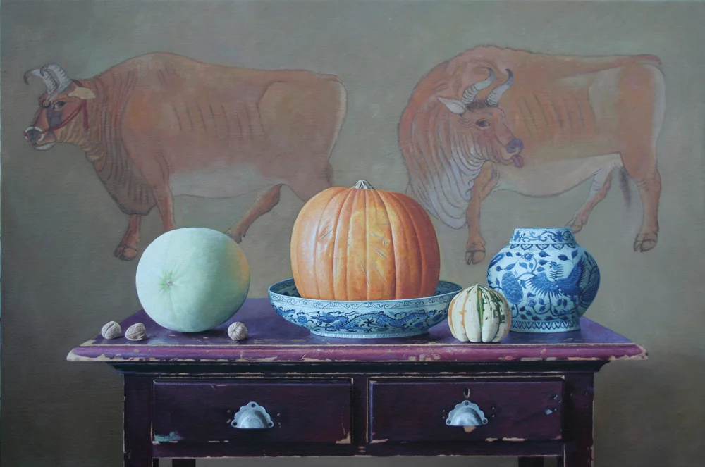 Pumpkin on a table