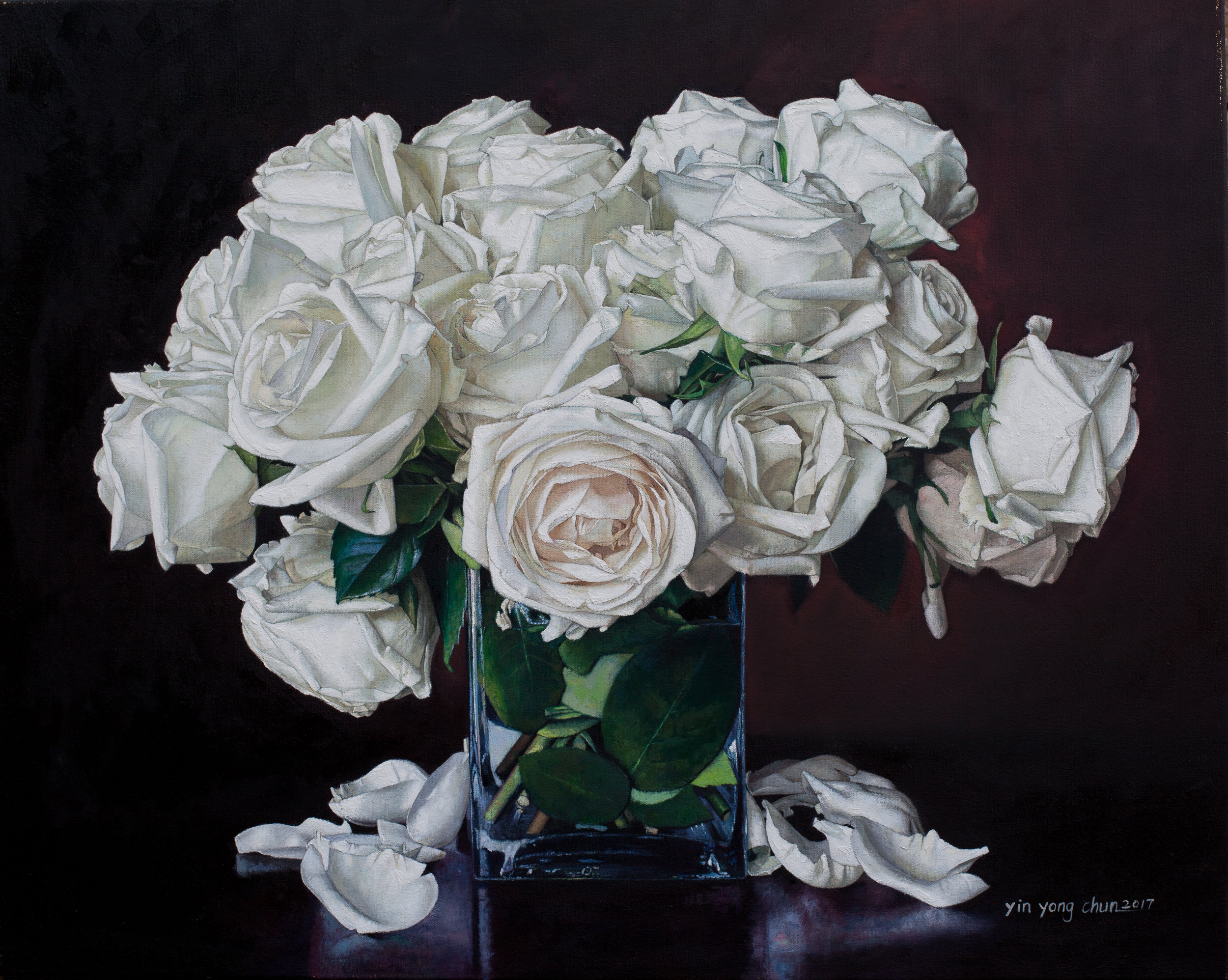 White roses 