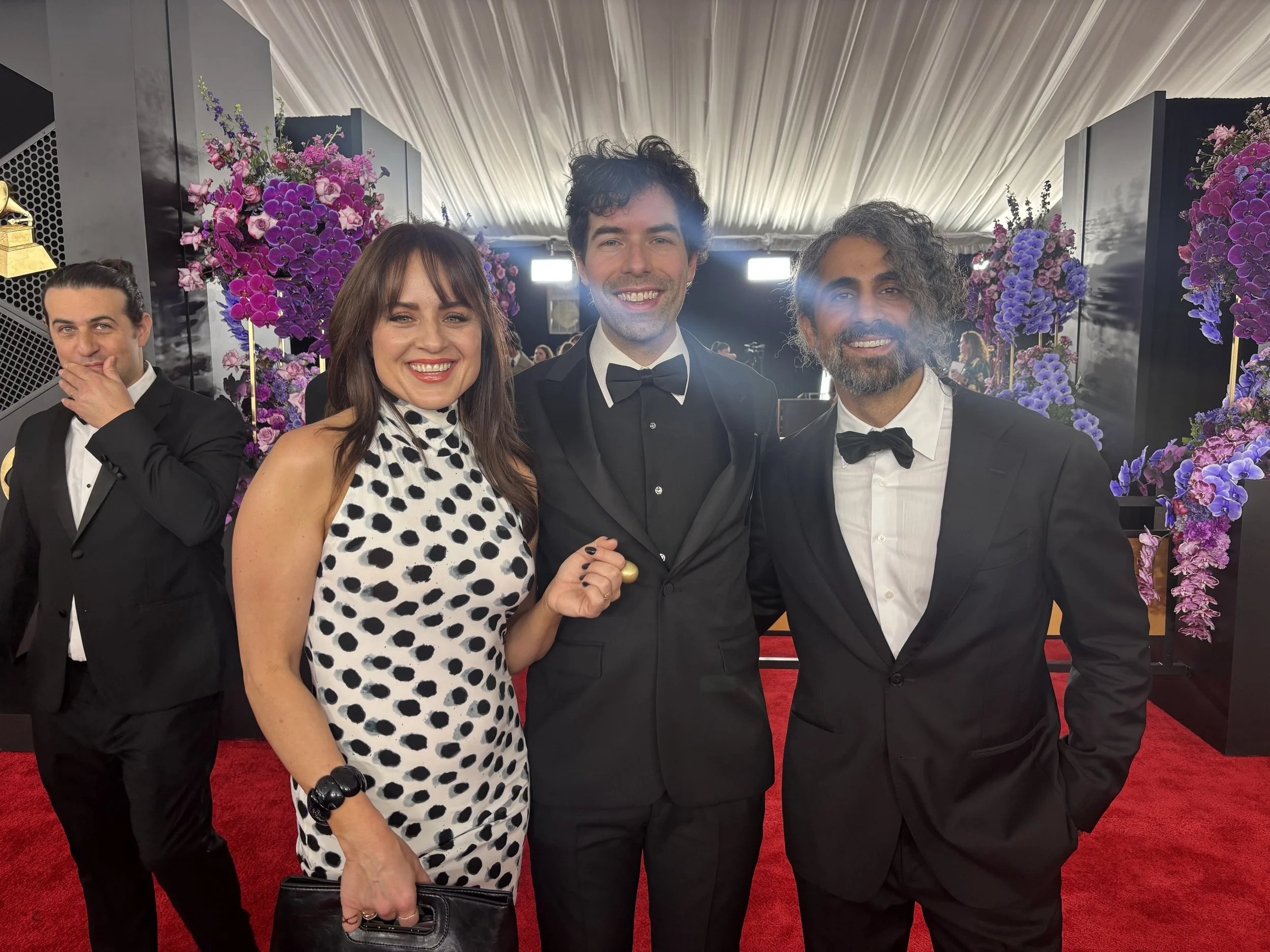  with Rachel Eckroth and Idan Morim at the 2026 Grammys 