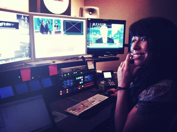 Finishing a last minute super tease for “Piers Morgan Tonight” with a very happy Producer.