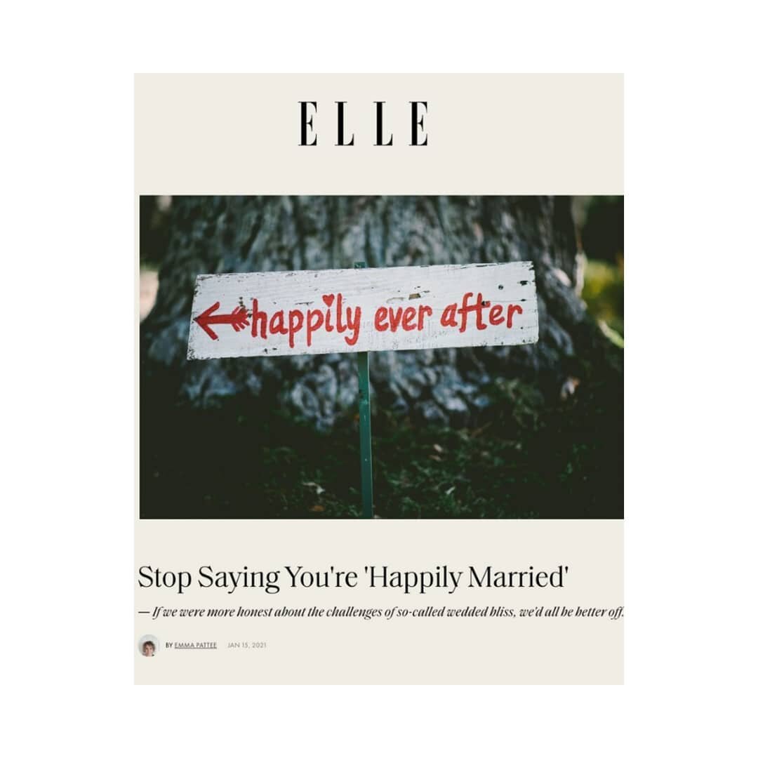 &quot;Being &quot;happily married&quot; is a concept grounded in falsehood, one that creates a binary between &ldquo;happy&rdquo; and &ldquo;unhappy&rdquo; marriages, when the reality is that in most long-term relationships, there are happy and unhap